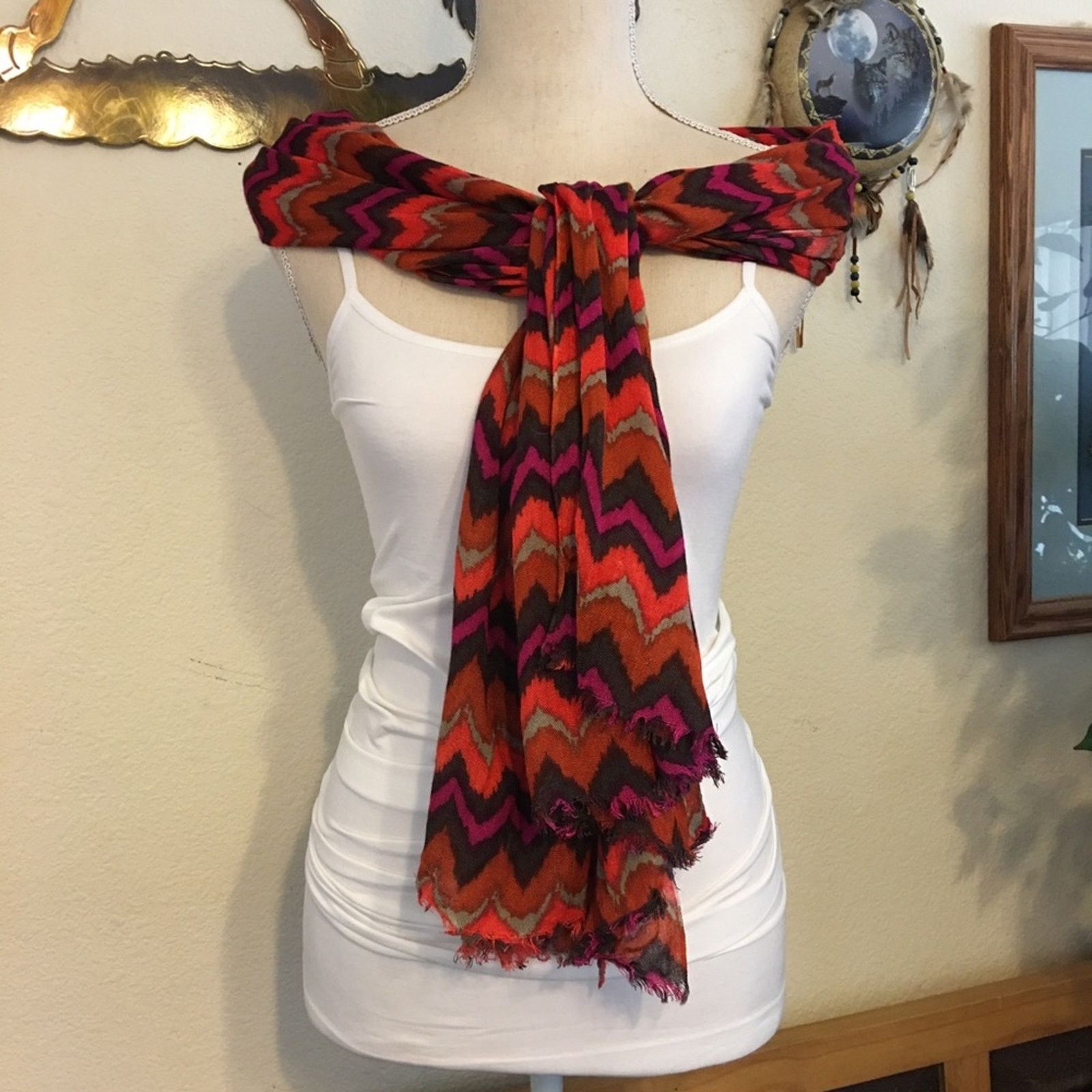 Other Curations by Stefanie Greenfield colorful scarf Size ONE SIZE - 5 Thumbnail