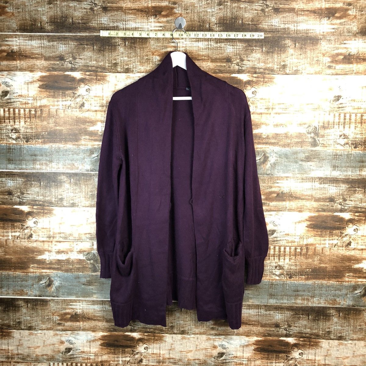 Homespun Knitwear Japan vintage Purple Cardigan Knitwear #A1581 Size US L / EU 52-54 / 3 - 1 Thumbnail