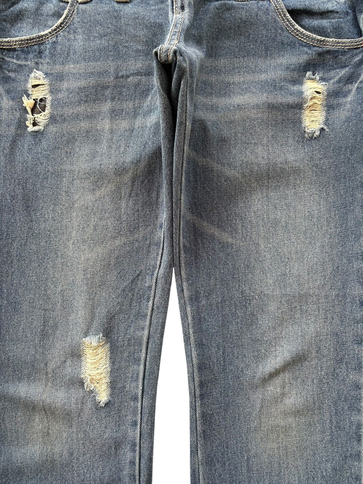 Diesel Vintage Japanese Brand Double Waist Distressed Jeans Size 30" / US 8 / IT 44 - 3 Thumbnail