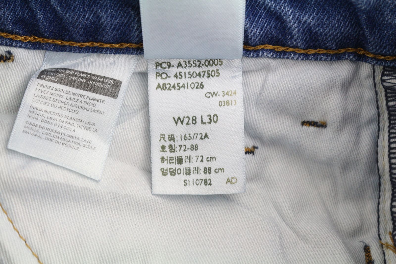 Levi's STA-PREST W28/L30 Flare Big E Zip Denim Blue Jeans 87094 Size US 28 / EU 44 - 9 Thumbnail