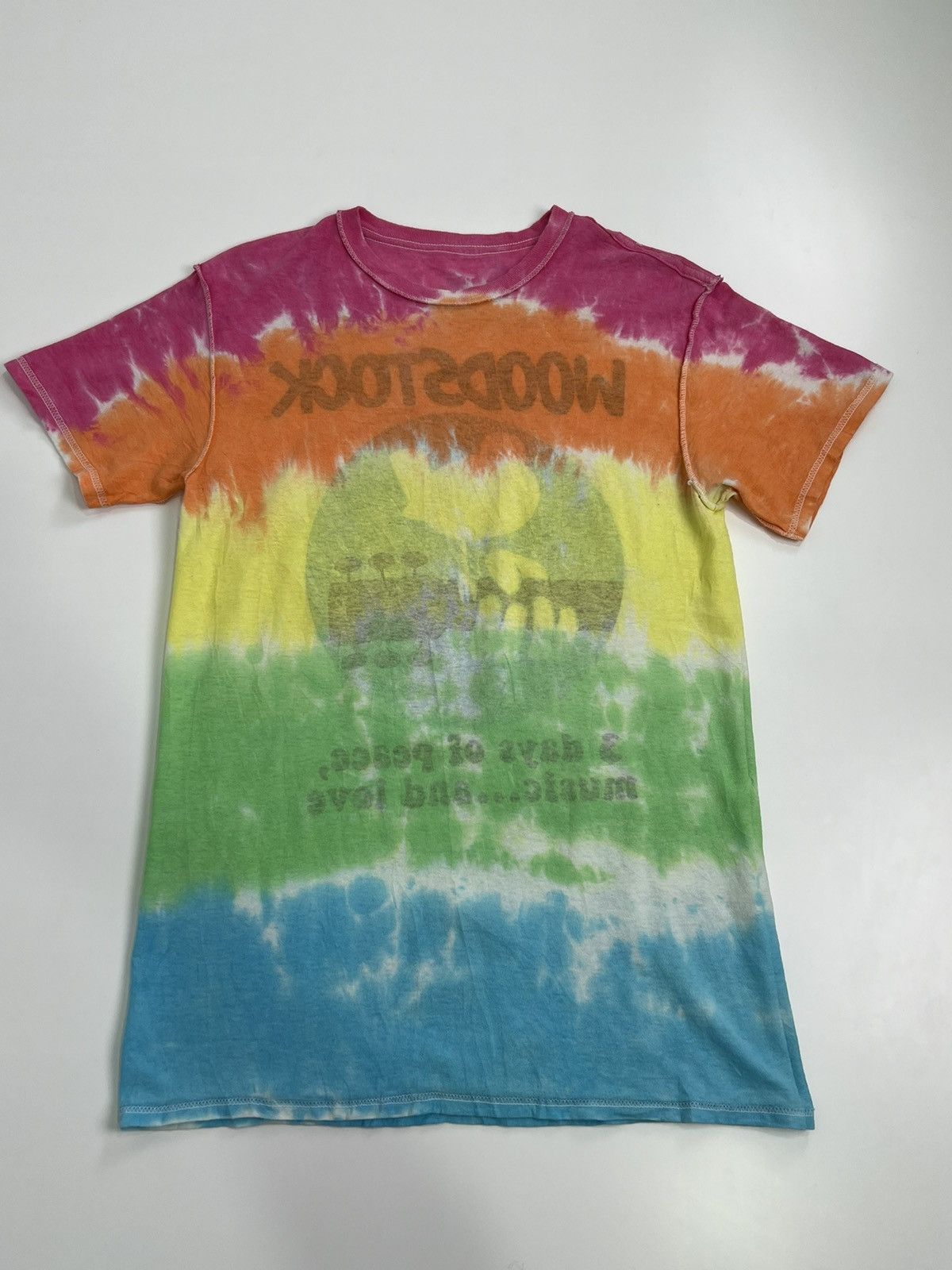 Band Tees Woodstock Liqiud Blue TieDye Tee Size US S / EU 44-46 / 1 - 8 Thumbnail