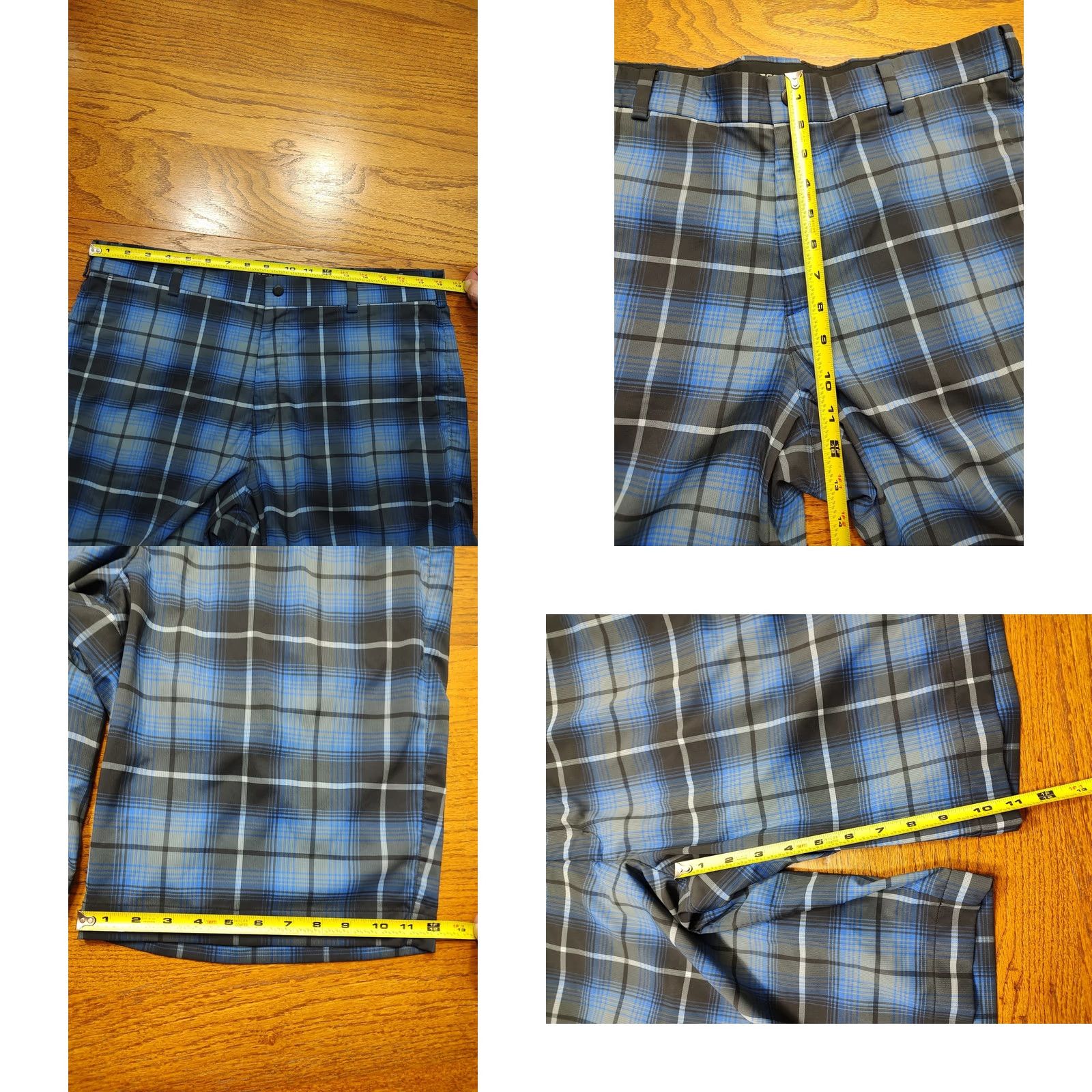 Nike Nike Golf Tour Performance Dri Mens Shorts 36 Plaid Blue Black 648319-480 Size US 36 / EU 52 - 8 Thumbnail