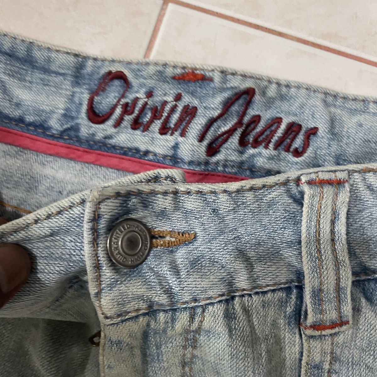 Japanese Brand Vintage Japanese Designer Bush Denim Jeans Size US 37 - 5 Thumbnail