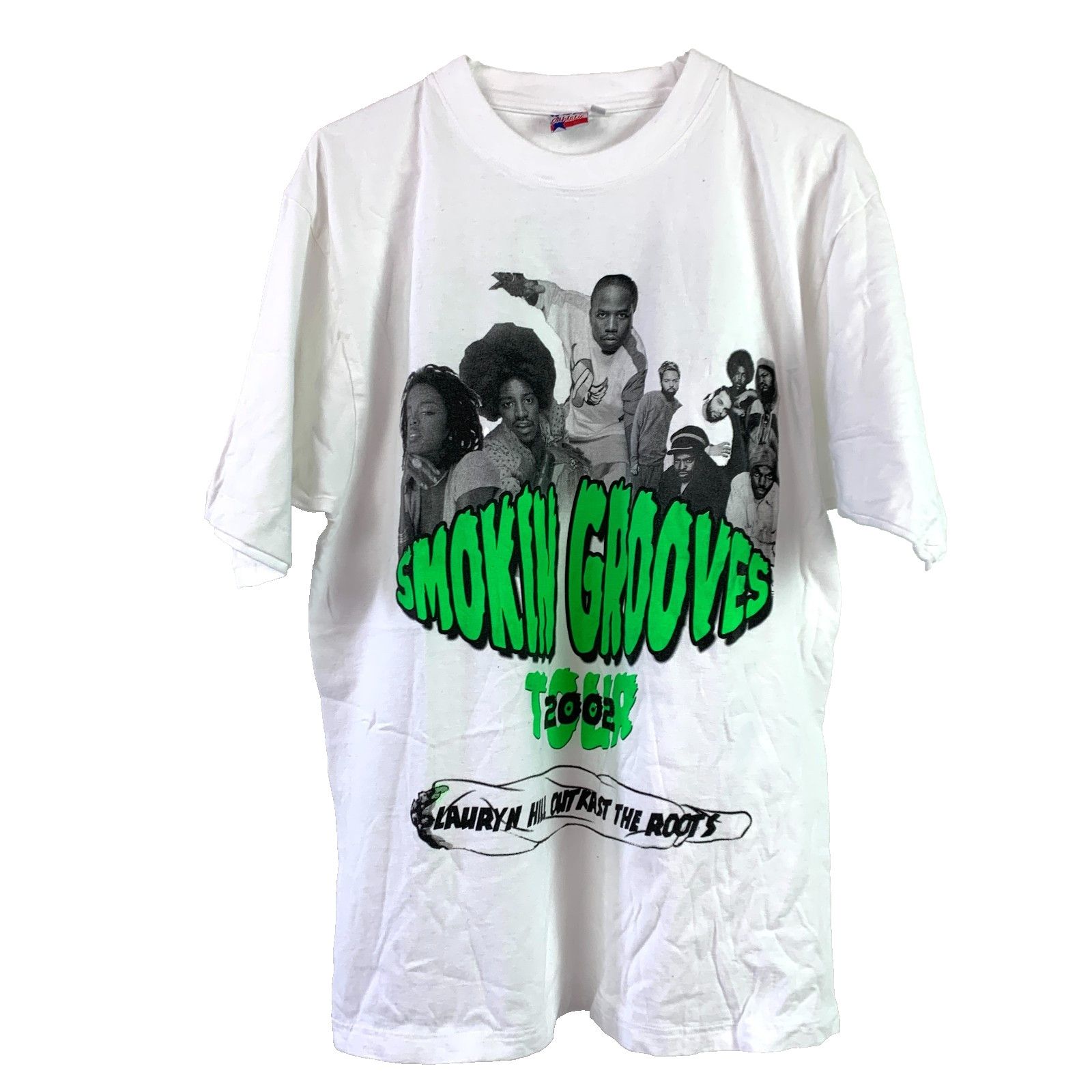 Vintage 2002 Smokin Grooves Lauryn Hill Outkast Roots Tee
