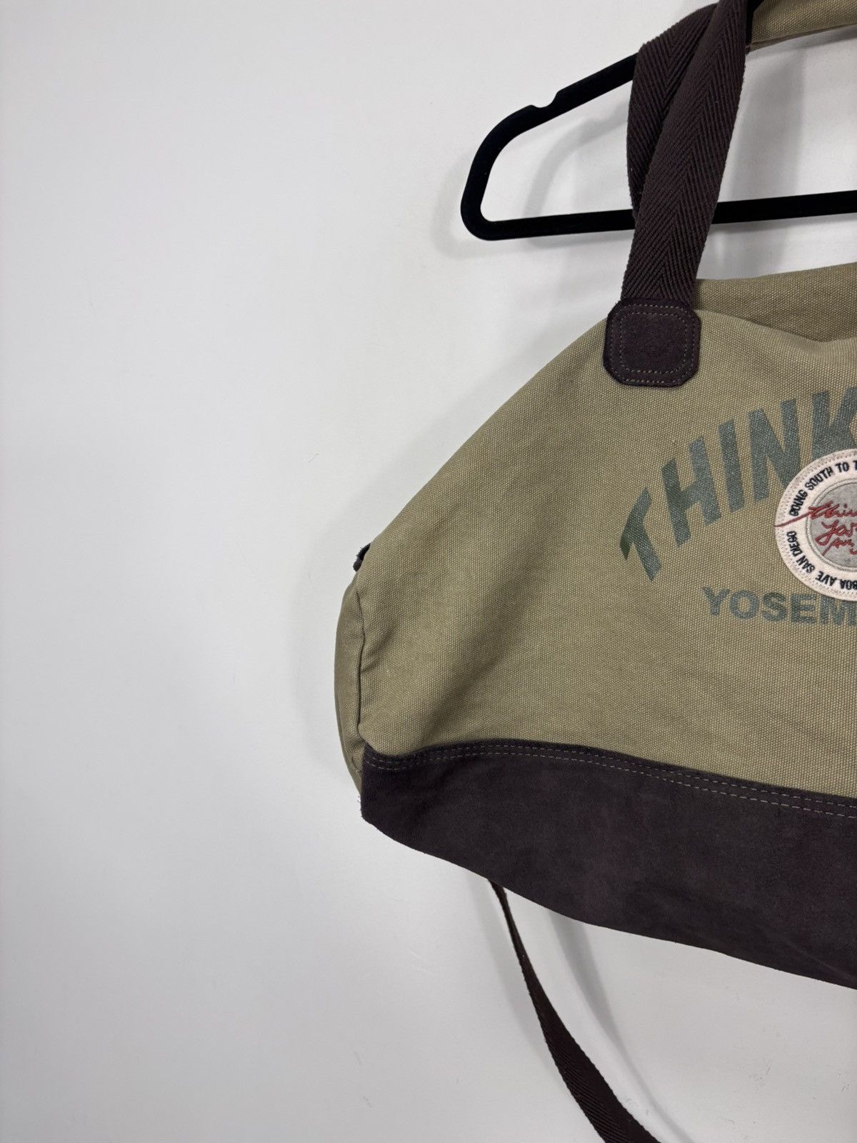 Other Vintage Think Pink Yosemite Canvas Leather Duffle Bag Size ONE SIZE - 3 Thumbnail