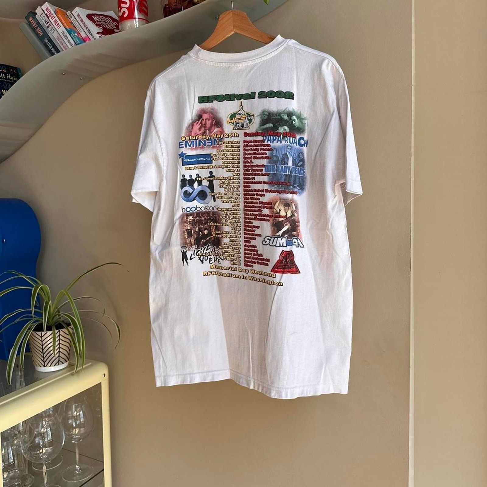 Band Tees × Rap Tees Vintage 2002 Eminem HFST Festival Shirt Size US M / EU 48-50 / 2 - 5 Thumbnail