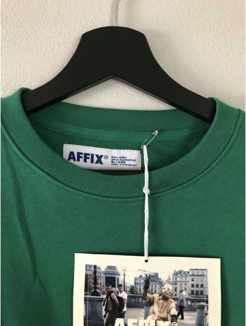 AFFXWRKS AFFIX Embroidery CrewNeck Sweatshirt Service Green Size US S / EU 44-46 / 1 - 3 Thumbnail