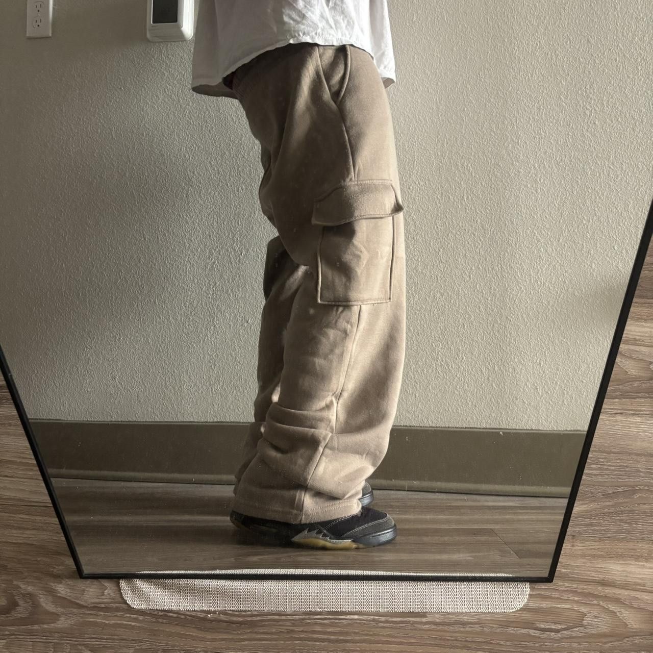 Vintage Crazy Vintage Y2K/2000s Baggy Brown Streetwear Cargo Sweatpants! Fits L Size US 34 / EU 50 - 2 Thumbnail