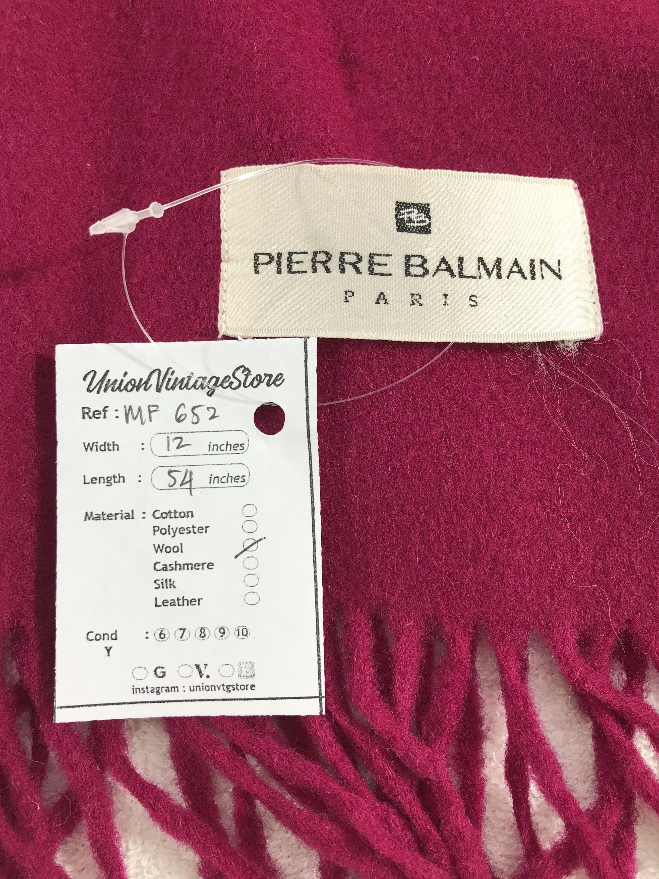 Pierre Balmain Vintage Pierre Balmain Scarf/Muffler/Neckwear MF652 Size ONE SIZE - 4 Thumbnail