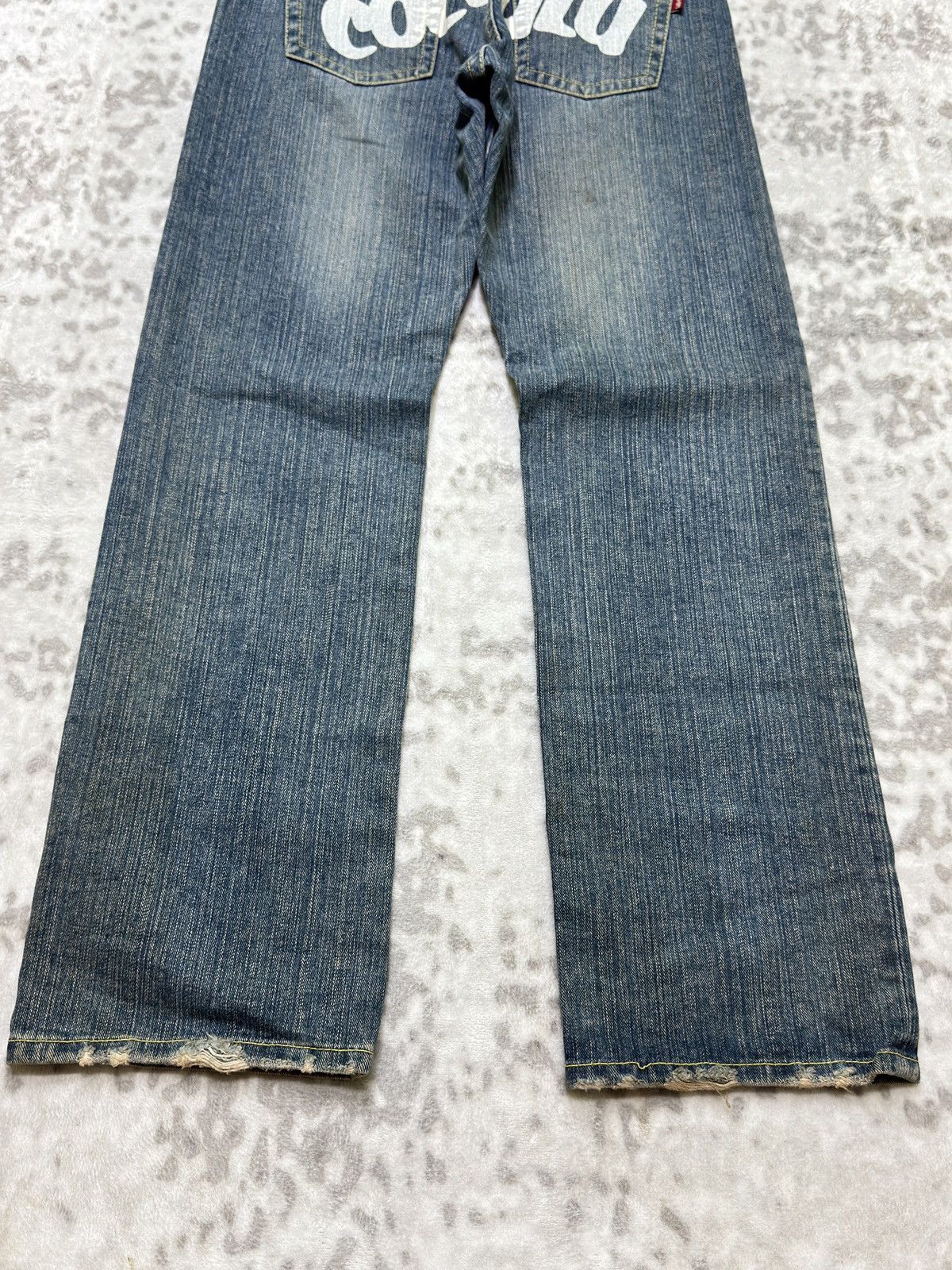 Hysteric Glamour Cocolulu Straight Leg Y2K Distressed Logo Back Pocket Jeans Size US 29 - 11 Thumbnail