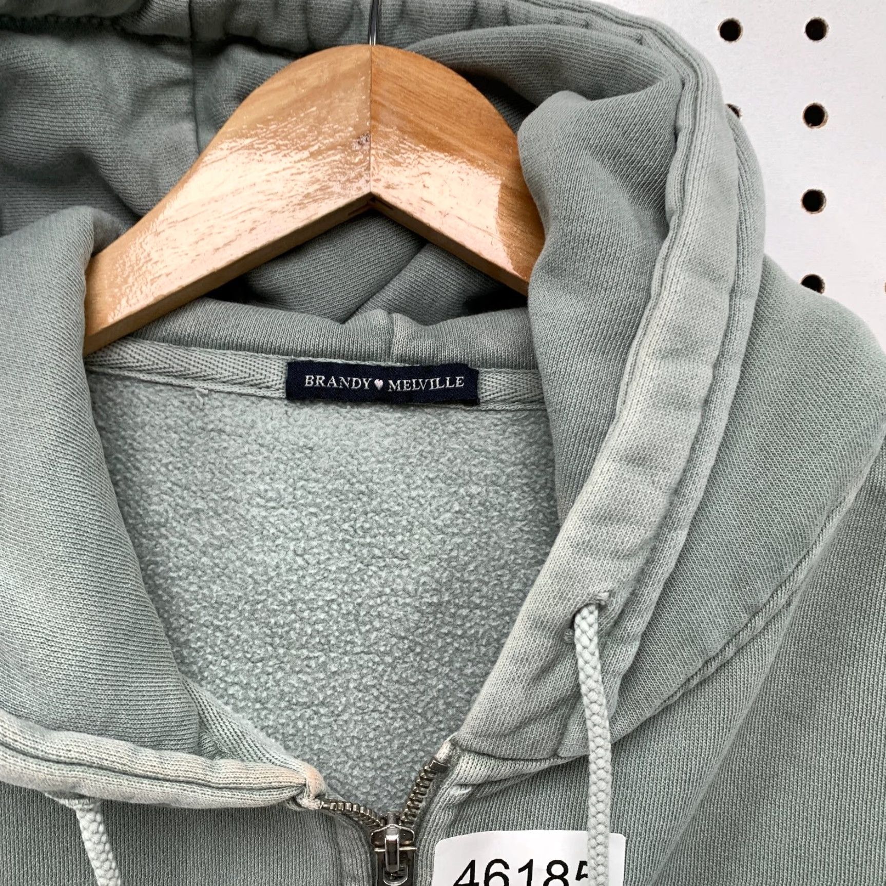 Brandy Melville Brand Melville Hoodie Sweatshirt Womens One Size Zip Hooded Fleece Size ONE SIZE - 4 Thumbnail