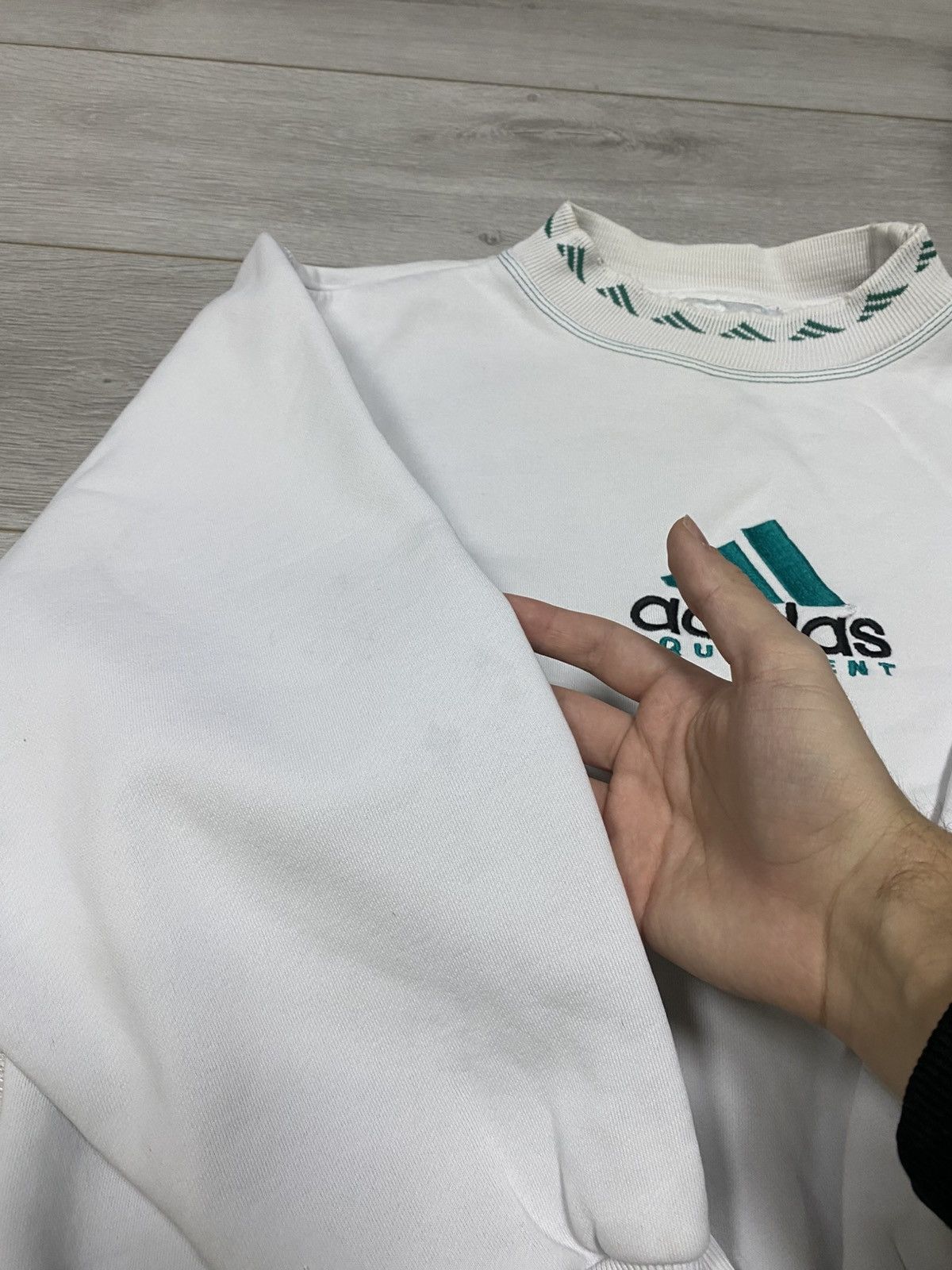 Adidas Adidas Equipment 90s monogram vintage sweatshirt big logo Size US M / EU 48-50 / 2 - 11 Thumbnail