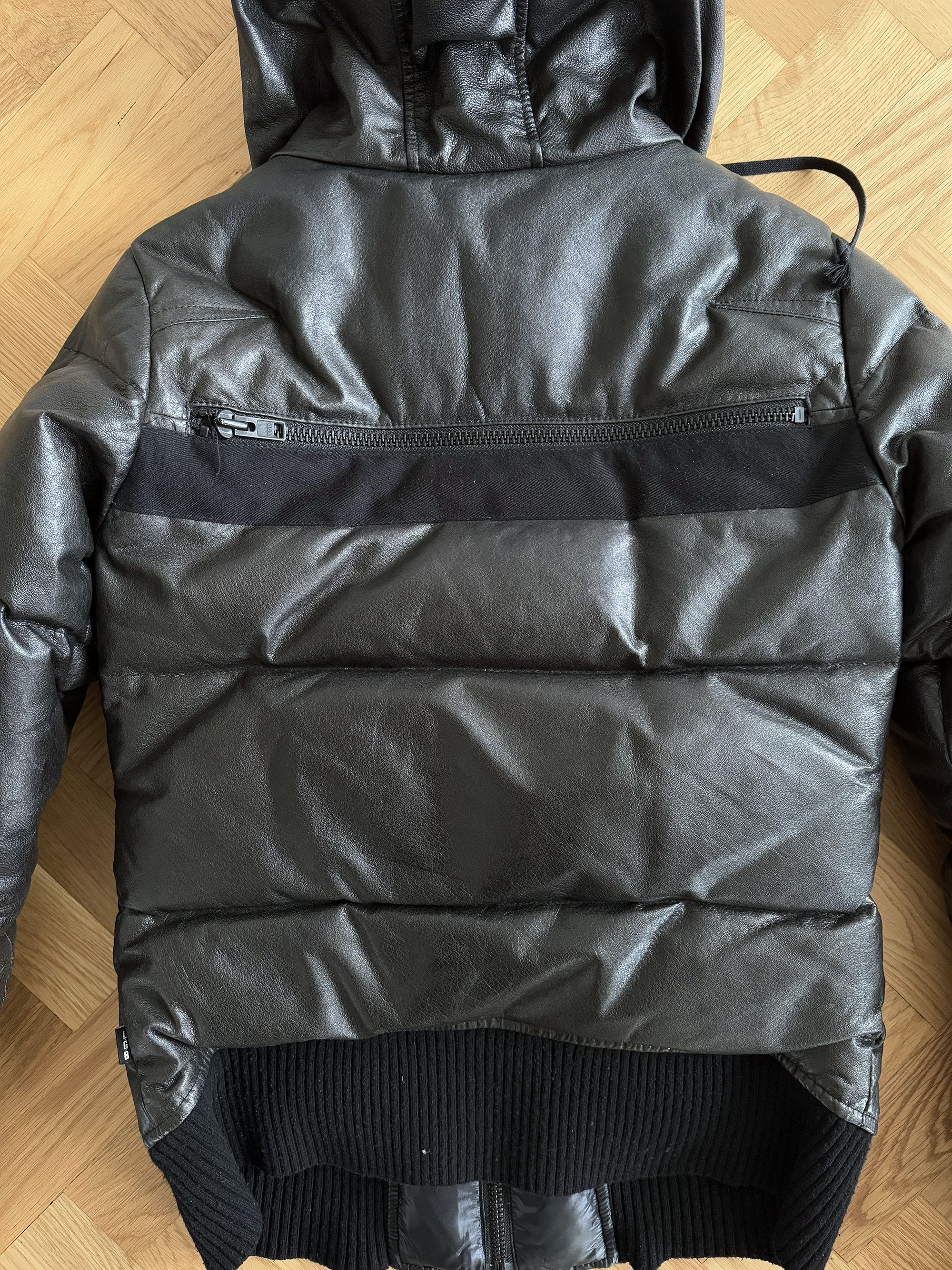 Le Grande Bleu (L.G.B.) Leather Down Bomber Jacket Size US M / EU 48-50 / 2 - 5 Thumbnail