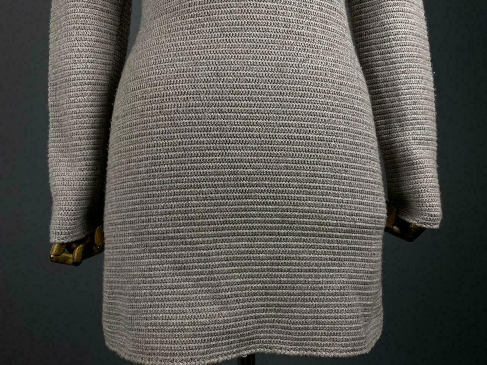 Other Ladies Hemisphere Grey Knit Button Up Cardigan Dress Size 40 Size M / US 6-8 / IT 42-44 - 8 Thumbnail