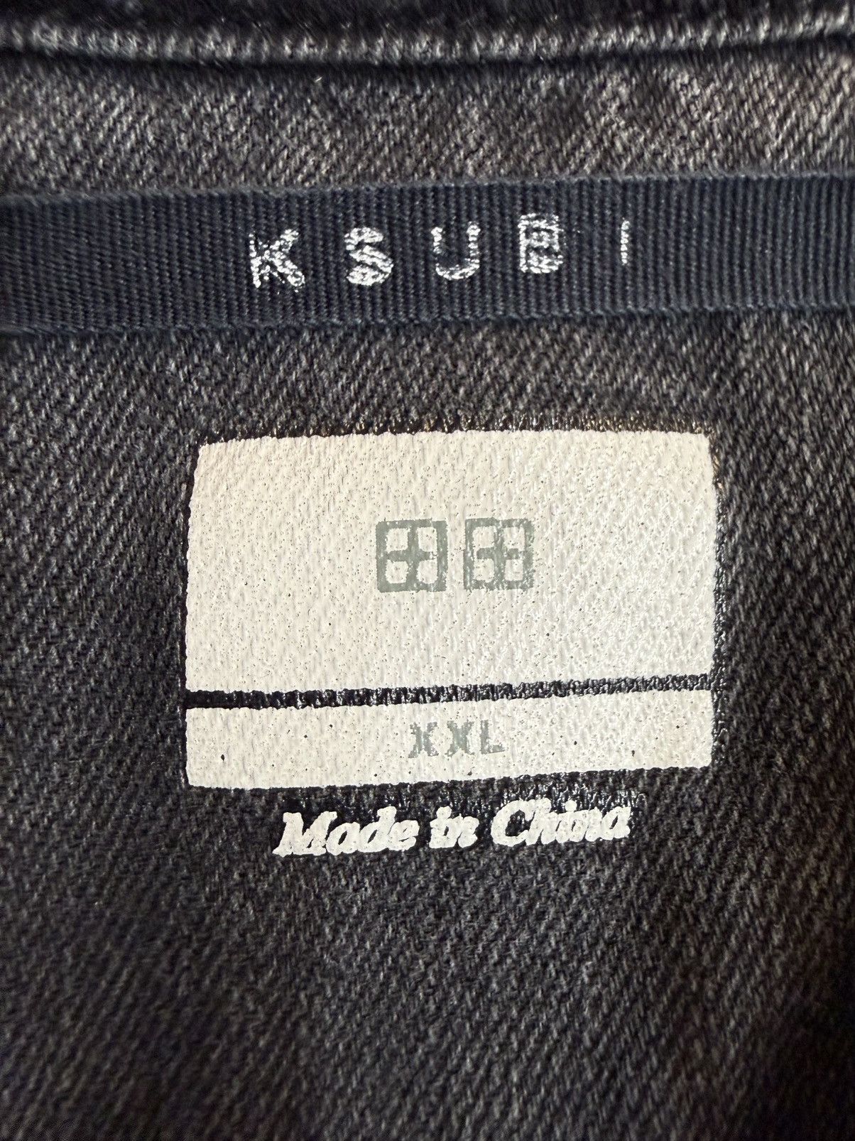 Ksubi KSUBI Faded Black Denim Vest — Cut-Off Trucker XXL Size US XXL / EU 58 / 5 - 17 Thumbnail
