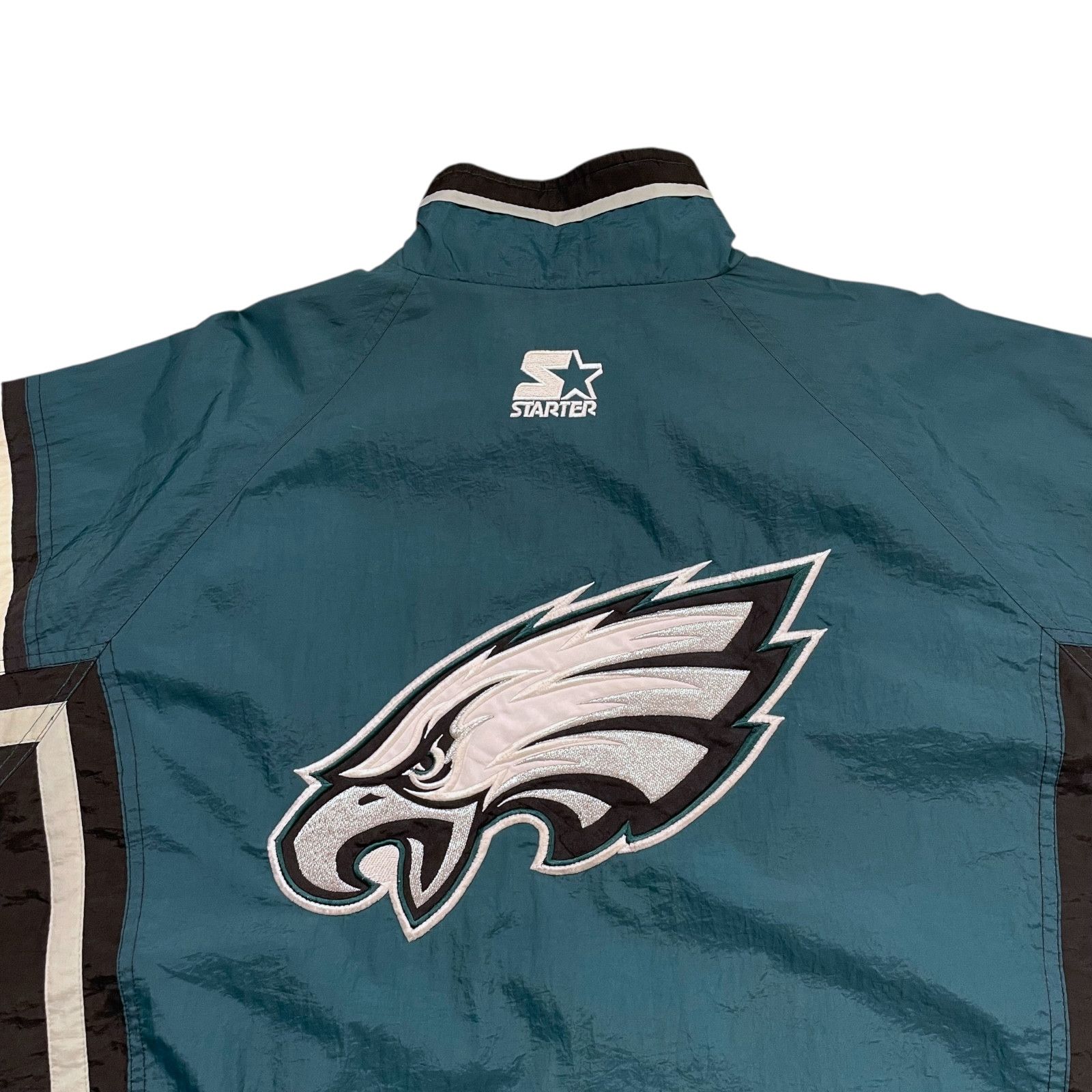 NFL VTG 90s PHILADELPHIA EAGLES STARTER WINDBREAKER JACKET Size US XL / EU 56 / 4 - 3 Thumbnail