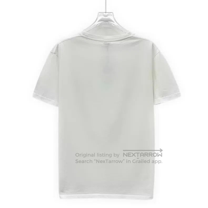 Loewe Loewe White logo embroidered cotton round neck short sleev Size US M / EU 48-50 / 2 - 2 Thumbnail