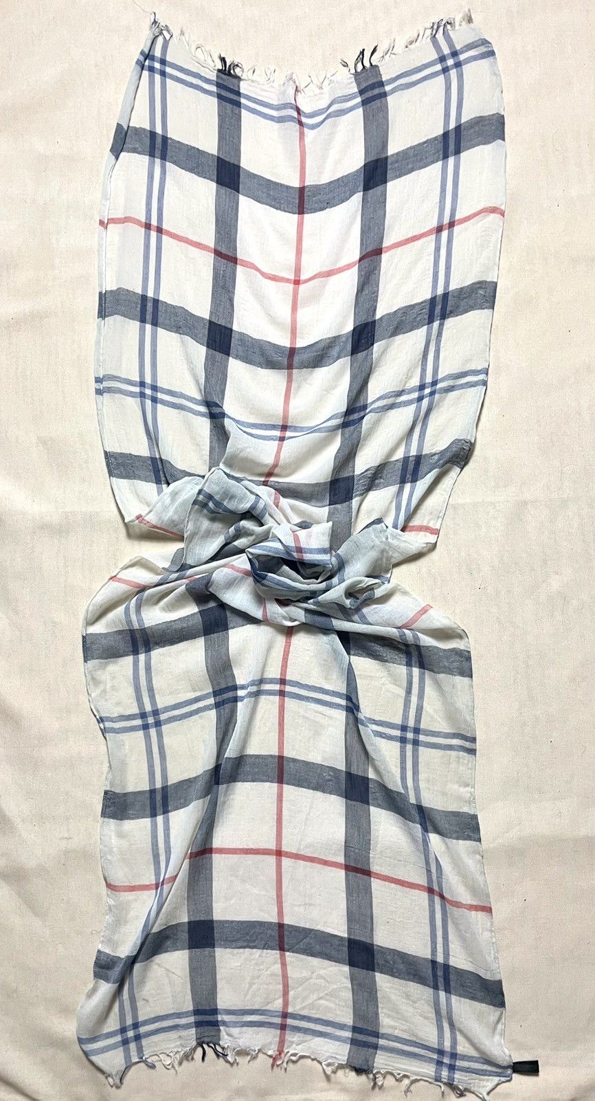Barbour Barbour white tartan cotton scarf Size ONE SIZE - 7 Thumbnail