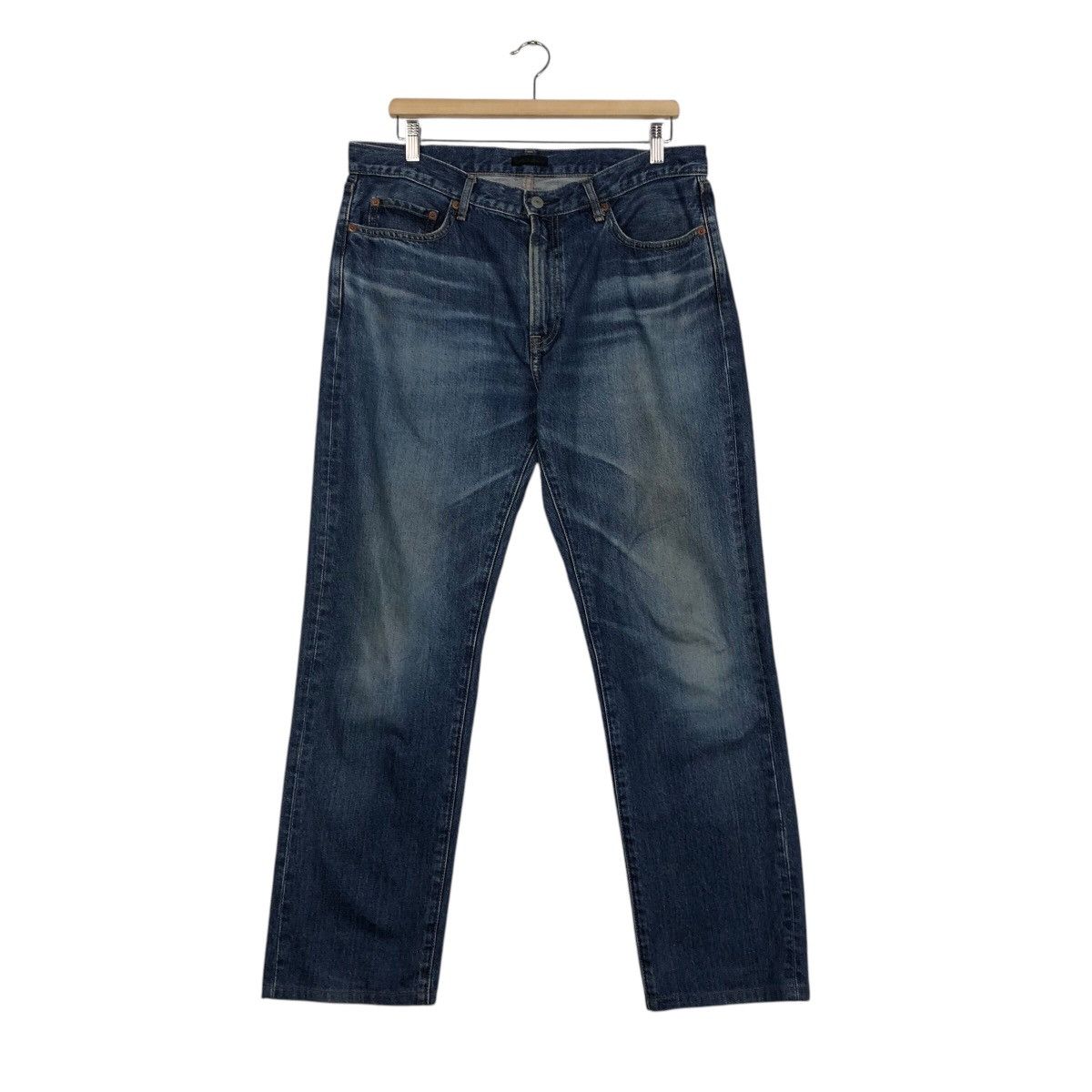 Japanese Brand × Vintage 📌Vintage Denim Jeans Uniqlo Issey Miyake Rich Blue Size US 36 / EU 52 - 2 Thumbnail