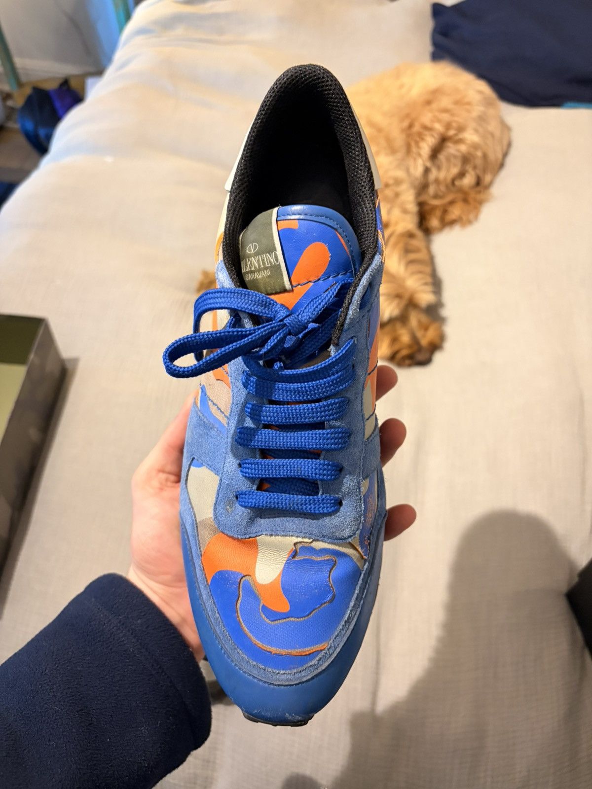 Valentino Blue/Orange Camo Valentino Size US 13 / EU 46 - 10 Thumbnail
