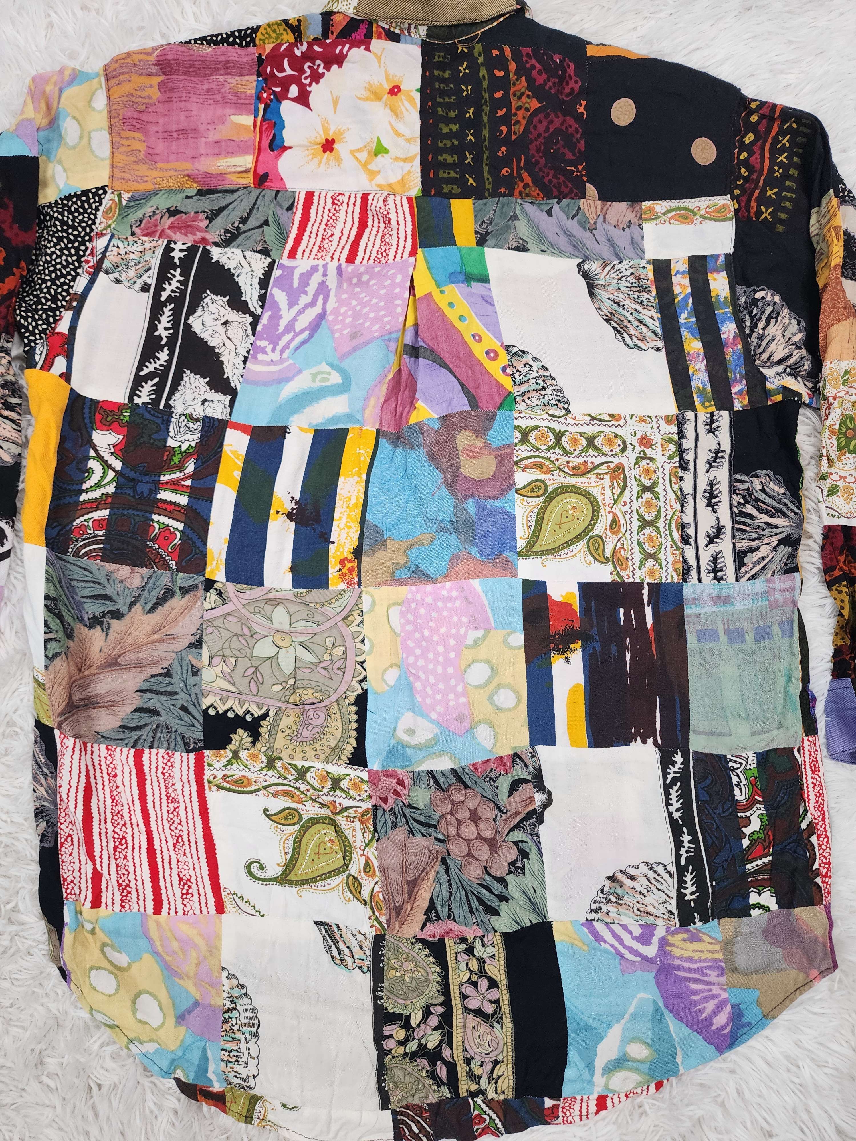 Vintage Vtg Sorrel international LS handmade patchwork button shirt Size US S / EU 44-46 / 1 - 7 Thumbnail
