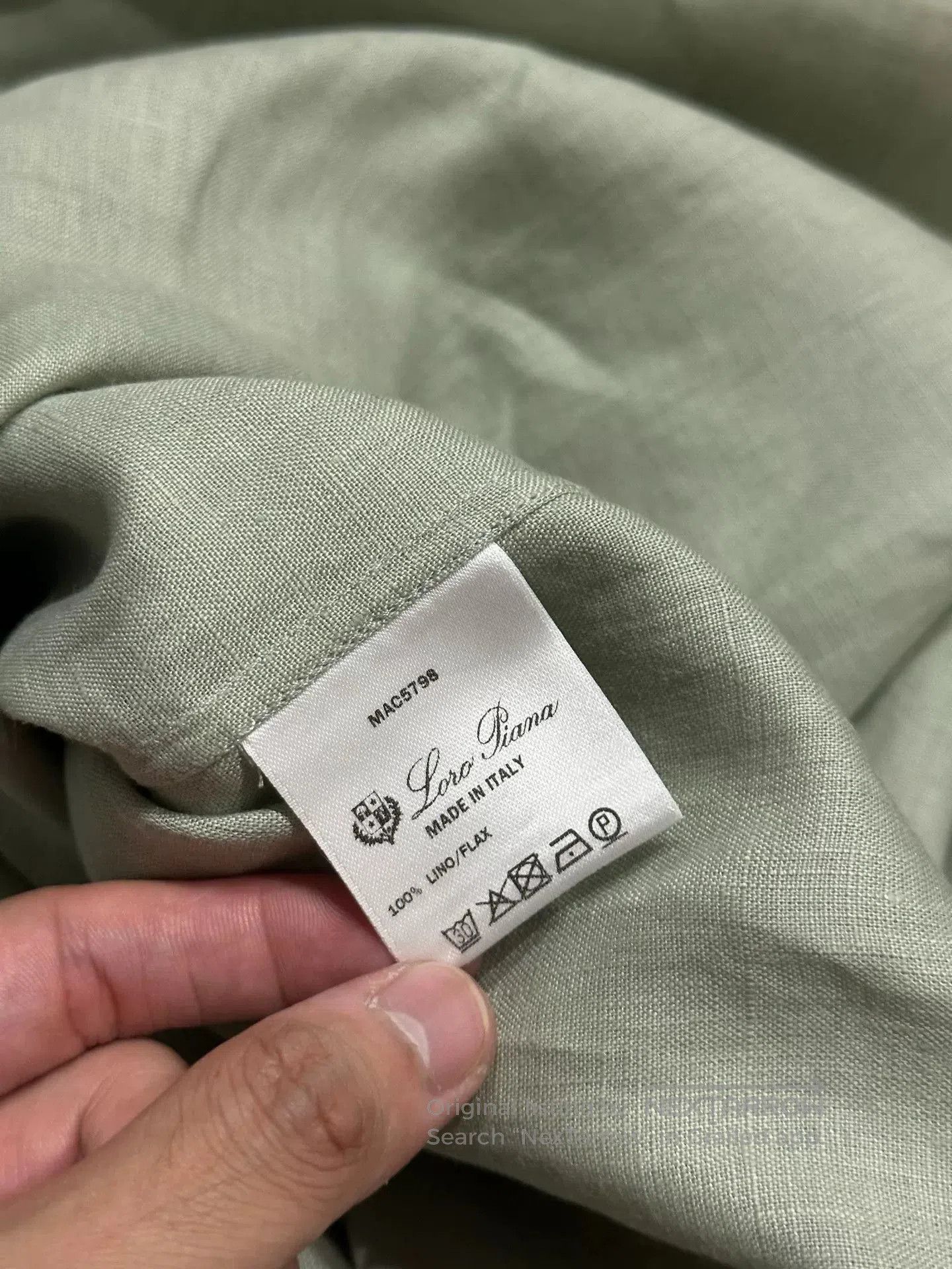 Loro Piana Loro Piana Sage Green Linen Long Dress. Size XS / US 0-2 / IT 36-38 - 4 Thumbnail