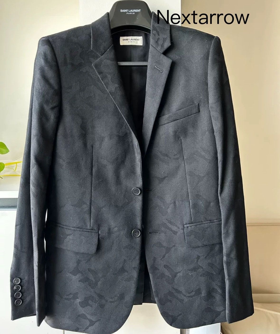 Saint Laurent Paris × Yves Saint Laurent Saint Laurent 15ss dark pattern camouflage jacquard suit Size US S / EU 44-46 / 1 - 1 Thumbnail