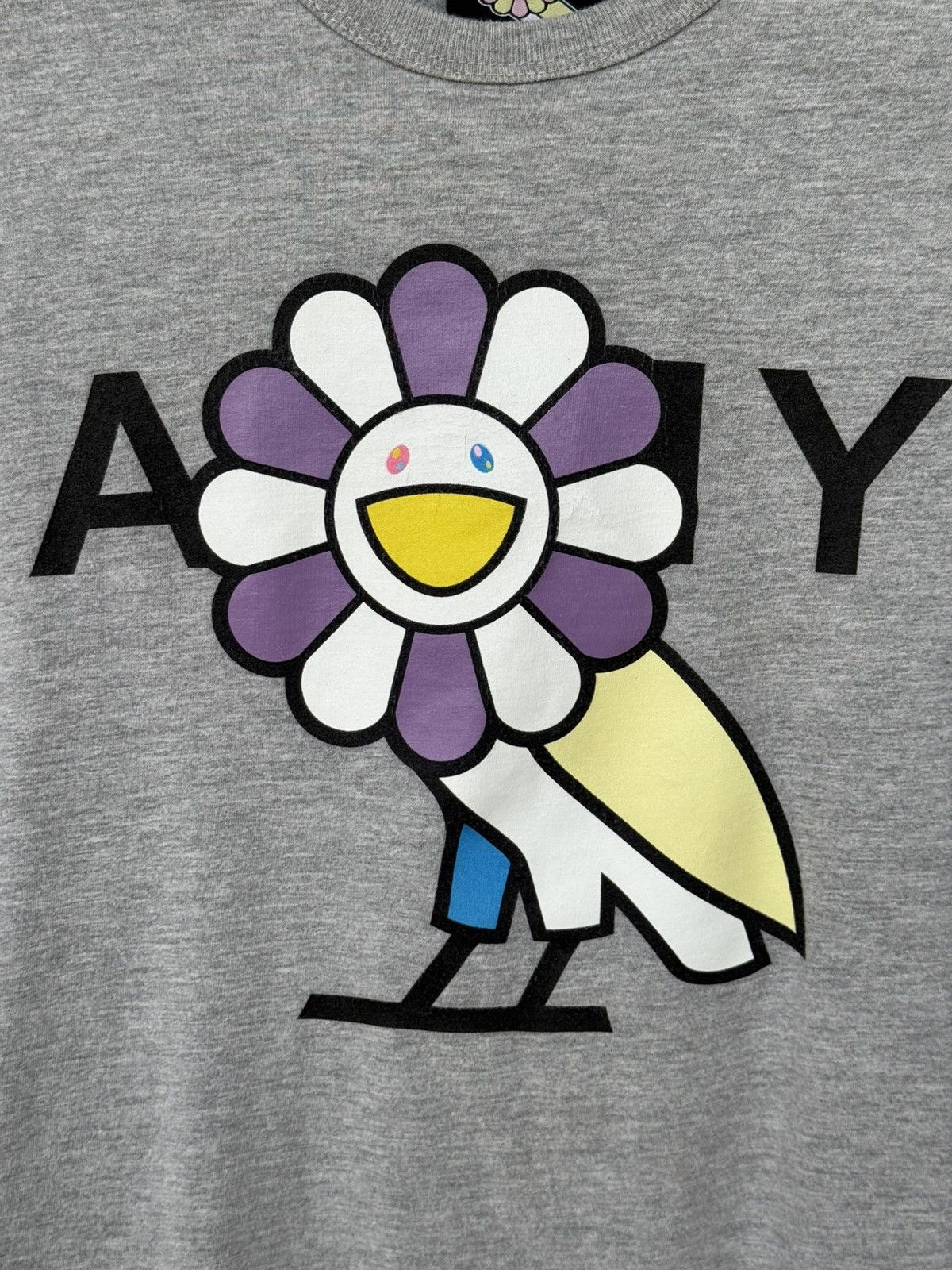 October's Very Own × Takashi Murakami OVO x Takashi Murakami Gray Surplus Flower Owl T-Shirt Size US S / EU 44-46 / 1 - 3 Thumbnail