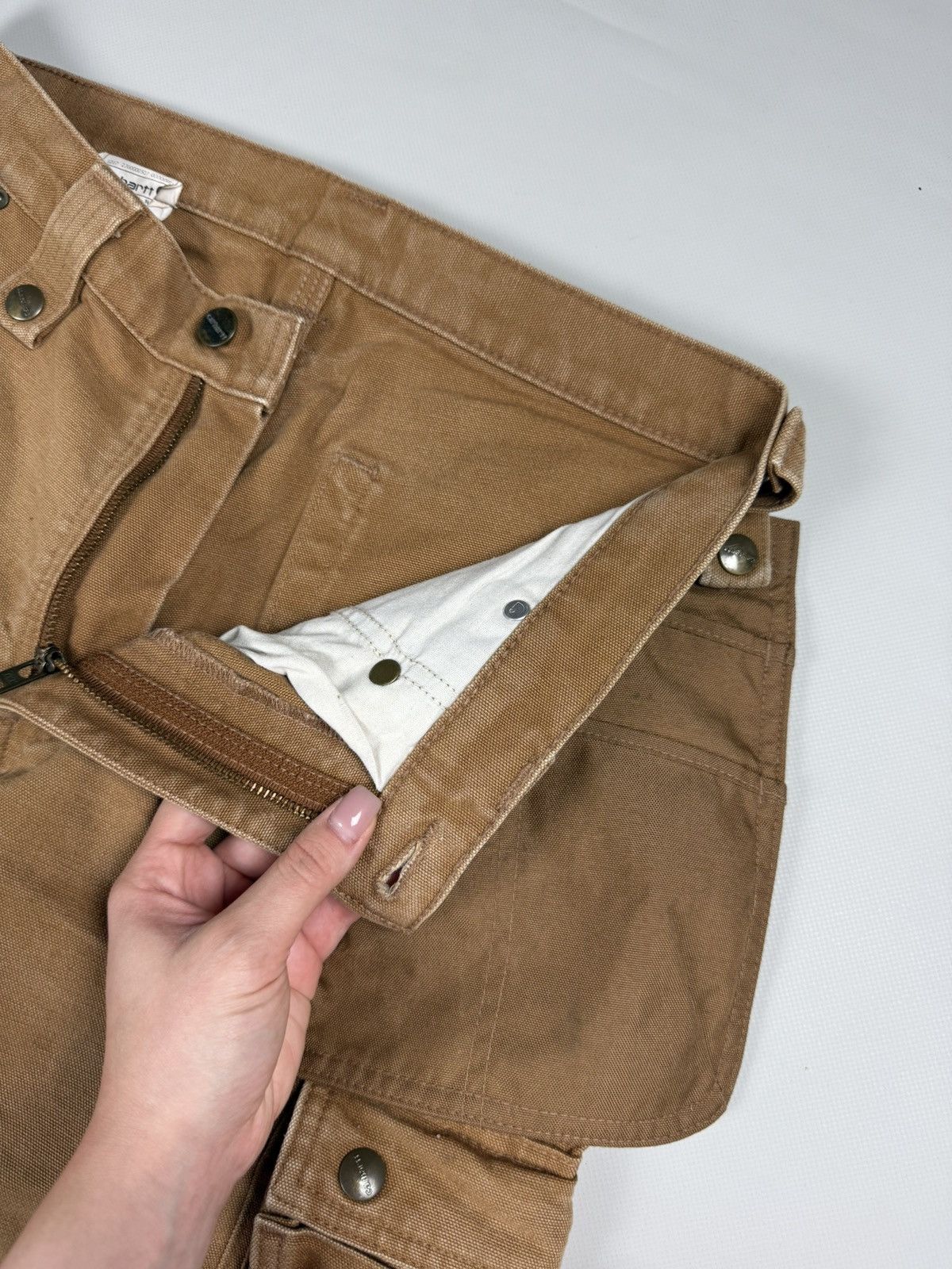 Carhartt Carhartt Canvas Workwear Double Knee Cargo Pants Trousers Size US 30 / EU 46 - 15 Thumbnail