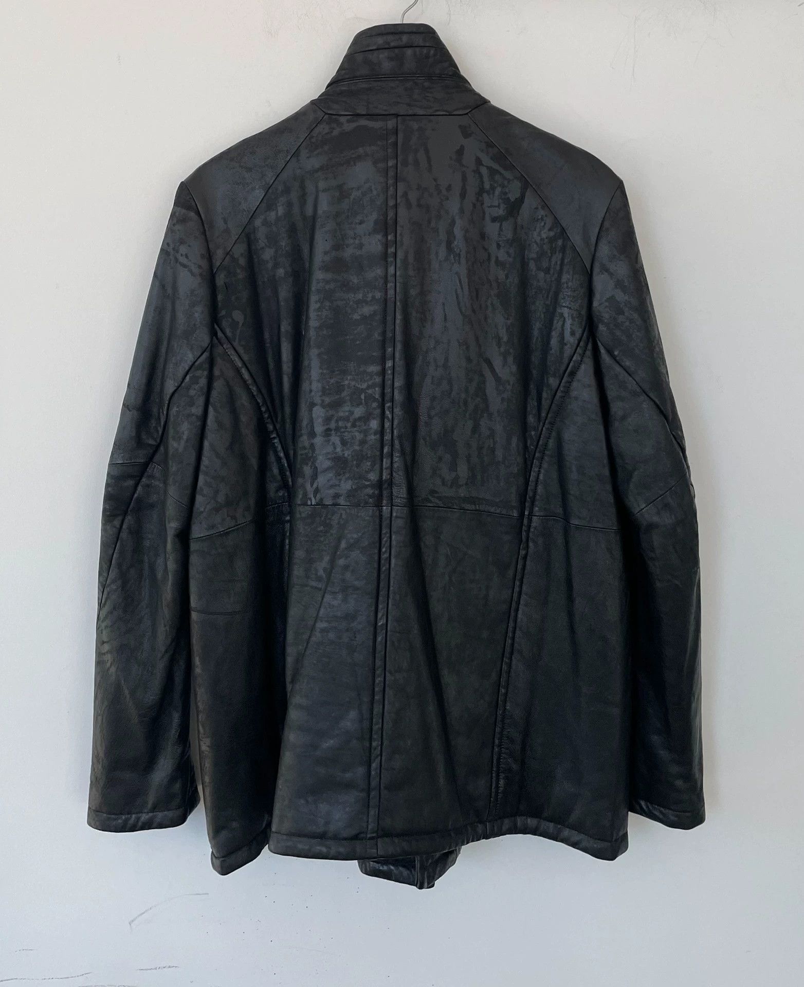 Julius Julius 16aw Padding Distressed Leather Jacket Size M / US 6-8 / IT 42-44 - 2 Thumbnail