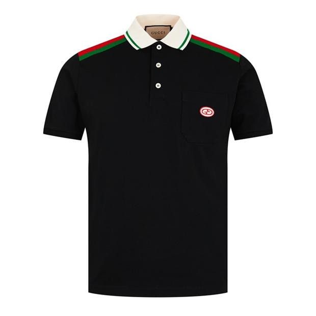 image of Gucci O1G2R1Mq0424 Polo Shirts In Black, Men's (Size XL)