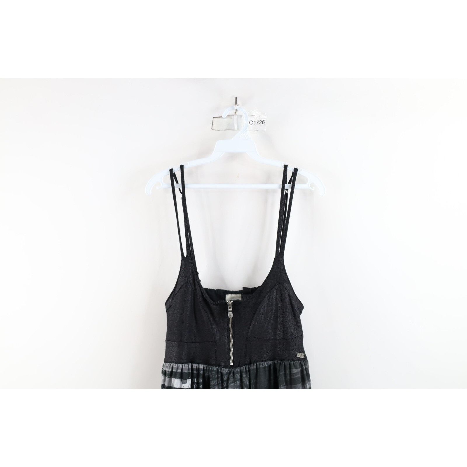Harley Davidson × Vintage Deadstock Vintage Y2K Harley Davidson Rockabilly Dress Size L / US 10 / IT 46 - 2 Thumbnail