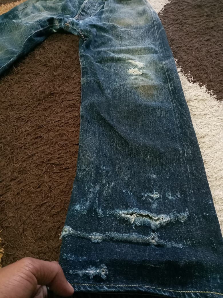 Japanese Brand × Momotaro Jeans × Vintage Vintage Distress Momotaro selvadge Jeans Size US 31 - 8 Thumbnail