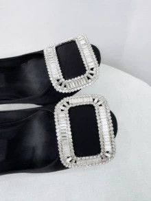 Roger Vivier Roger Vivier RV black square-toe rhinestone high heels Size US 5.5 / IT 35.5 - 2 Thumbnail