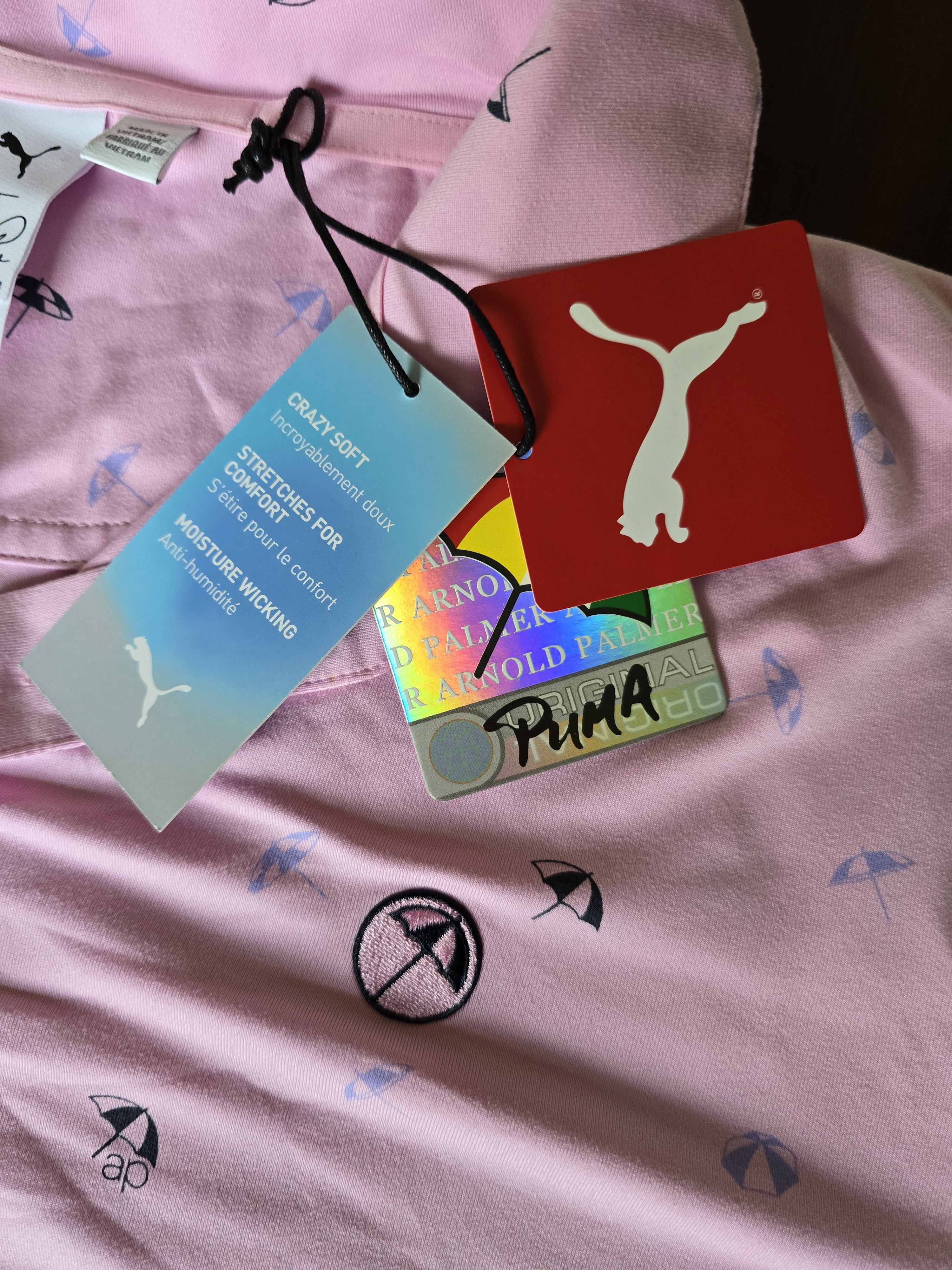 Puma Arnold Palmer Puma Polo Cloudspun Tech Size XL Pink Umbrella Size US XL / EU 56 / 4 - 3 Thumbnail
