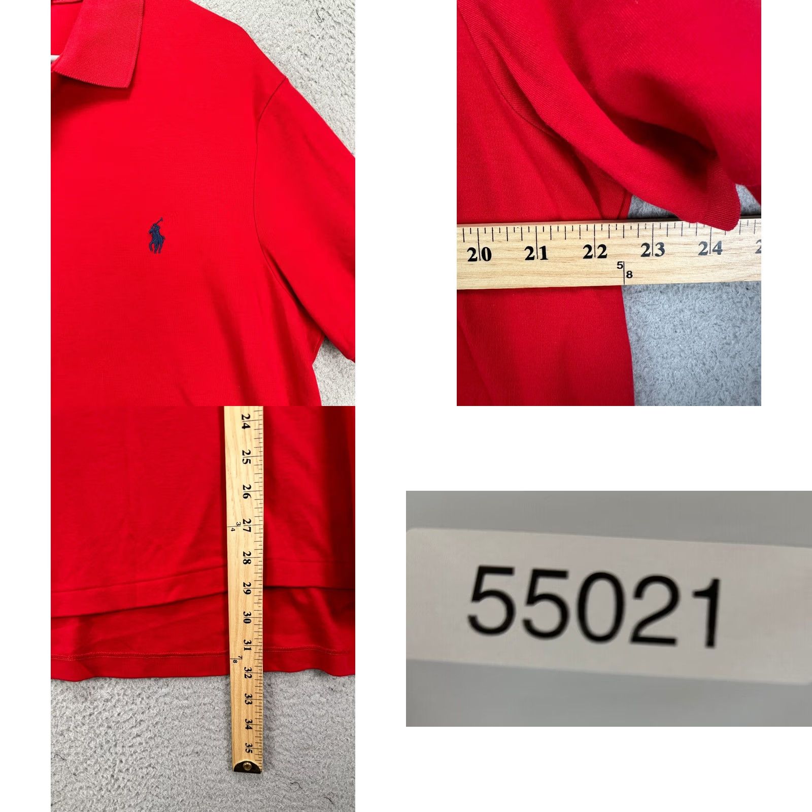 Polo Ralph Lauren Polo Ralph Lauren Shirt Adult XL Red 100% Cotton Polo Casual Mens Short Sleeve Polo Shirt Size US XL / EU 56 / 4 - 8 Thumbnail