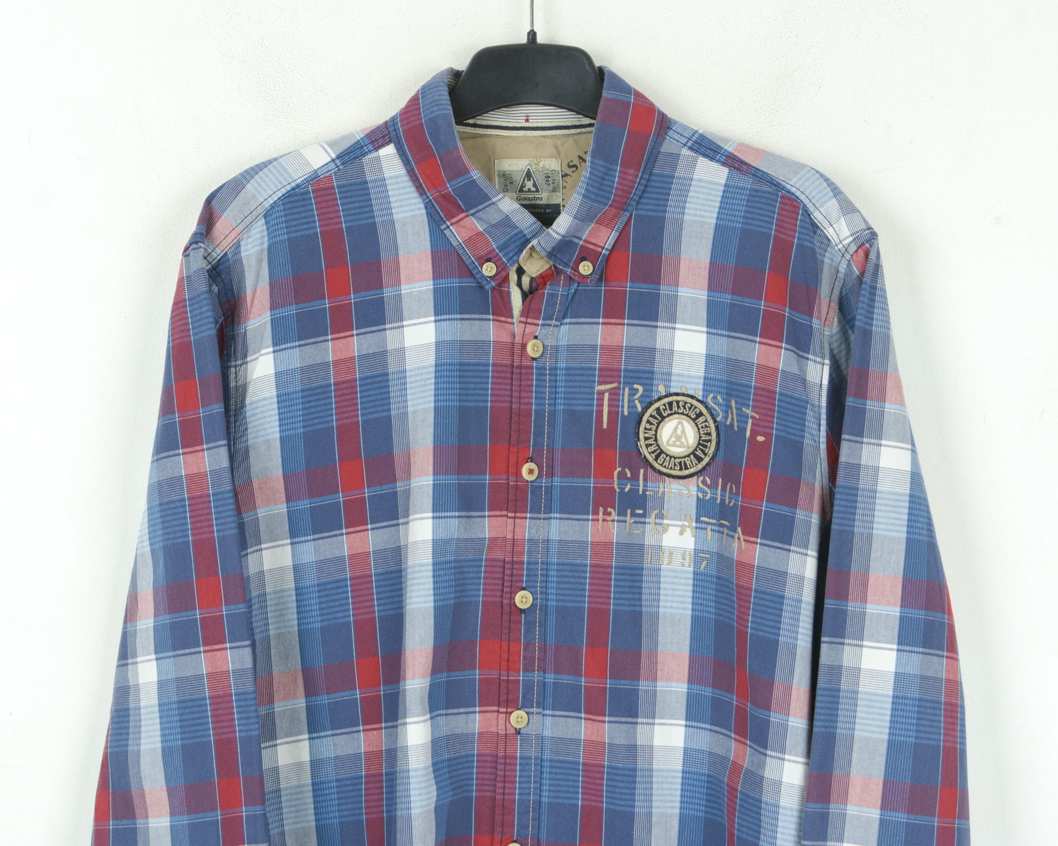 Other GAASTRA L Casual Shirt Cotton Check Plaid Tartan Long Sleev Size US L / EU 52-54 / 3 - 2 Thumbnail