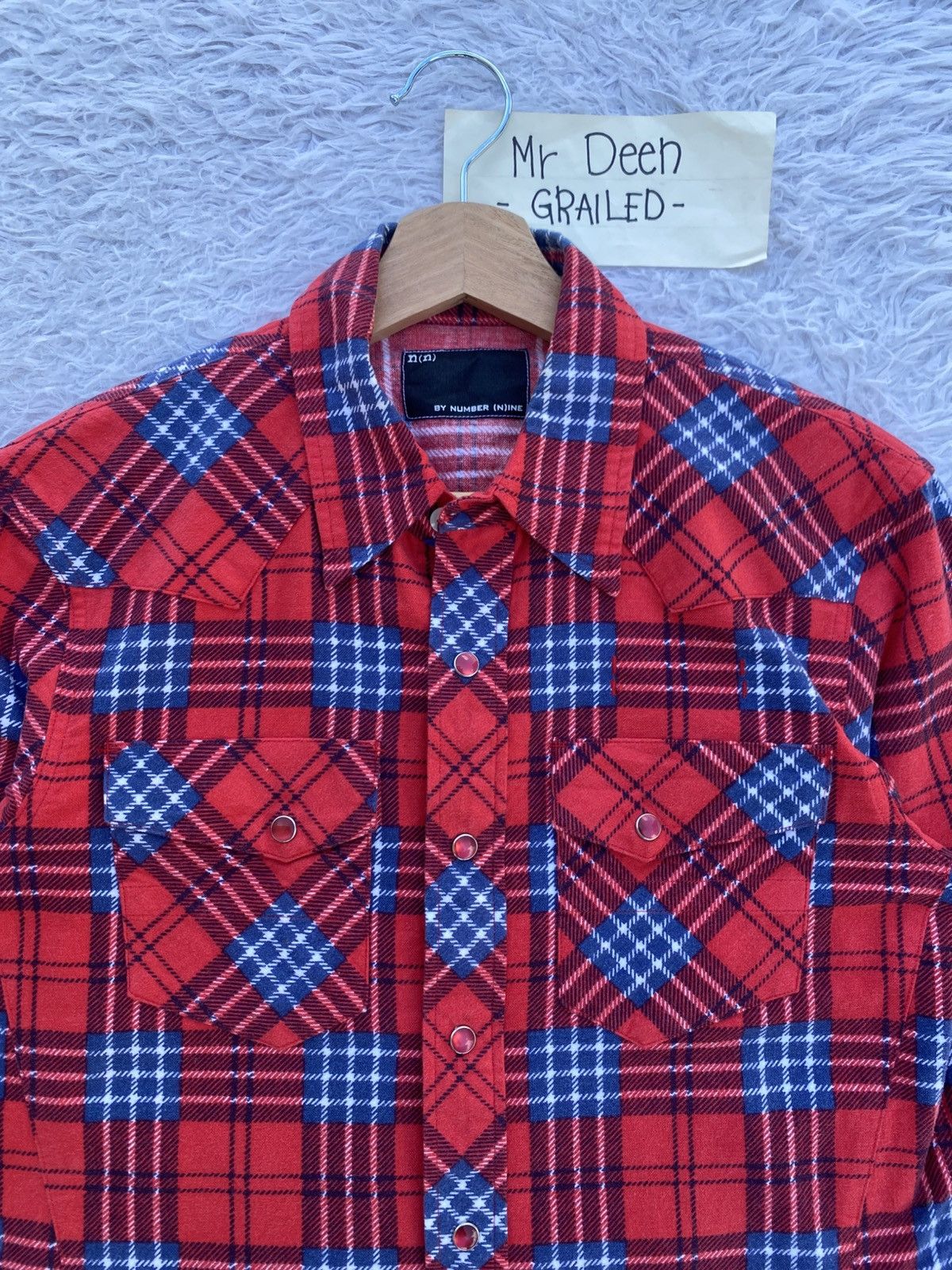 Number (N)ine Rare Number Nine Checkered Flannel Shirt Size US S / EU 44-46 / 1 - 9 Thumbnail
