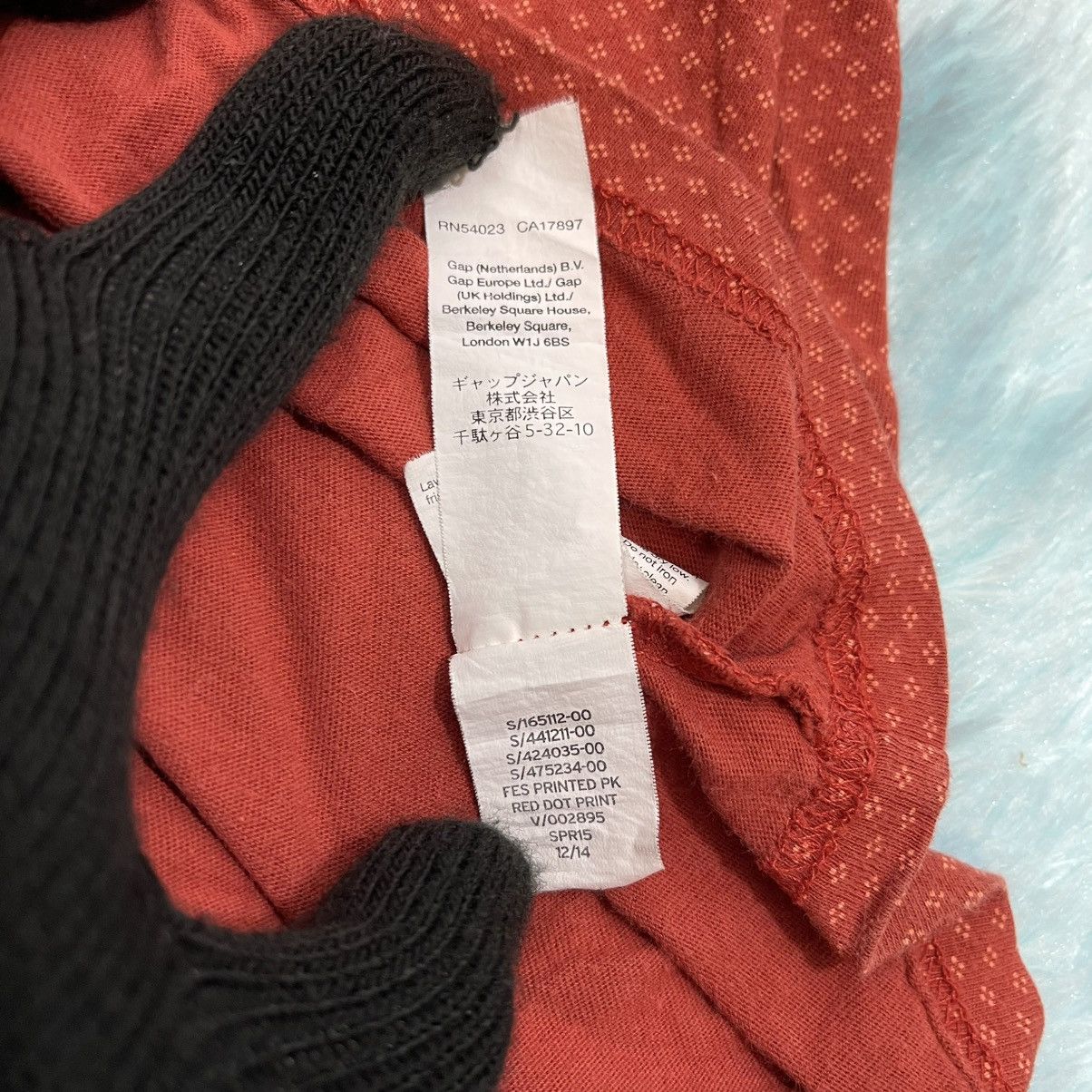 Gap Women's GAP Red T-Shirt with Subtle Polkadot Pattern Size M / US 6-8 / IT 42-44 - 8 Thumbnail