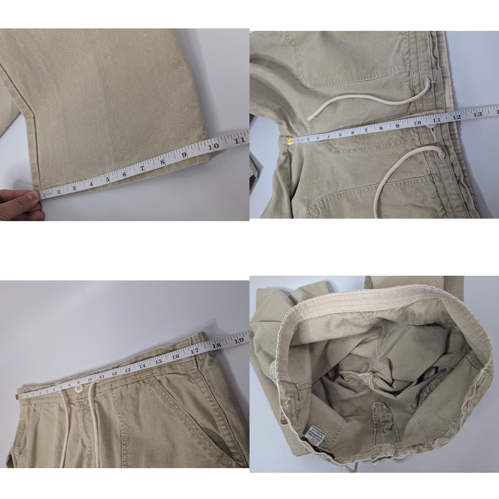 Vintage VINTAGE PCH Pants Chino Drawstring Beige 36 Men's Wide Relaxed 80s Skater Khaki Inseam 32 Short description: fade out dyed Size US 36 / EU 52 - 8 Thumbnail