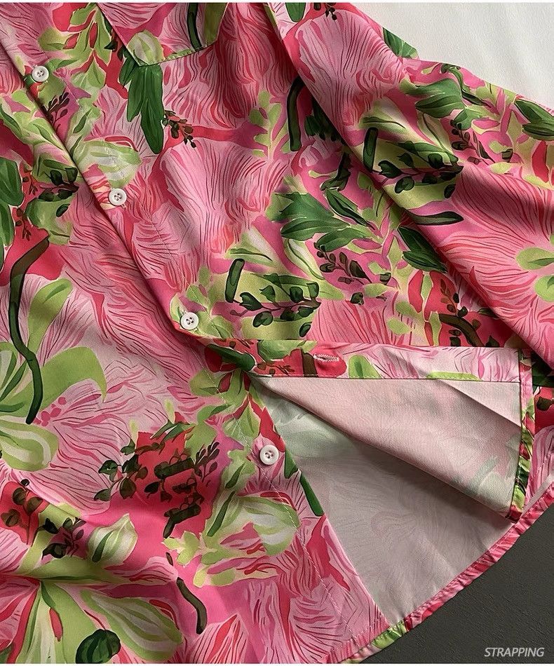 Other Summer Pattern Multi-color Button Up Shirt Size US M / EU 48-50 / 2 - 4 Thumbnail