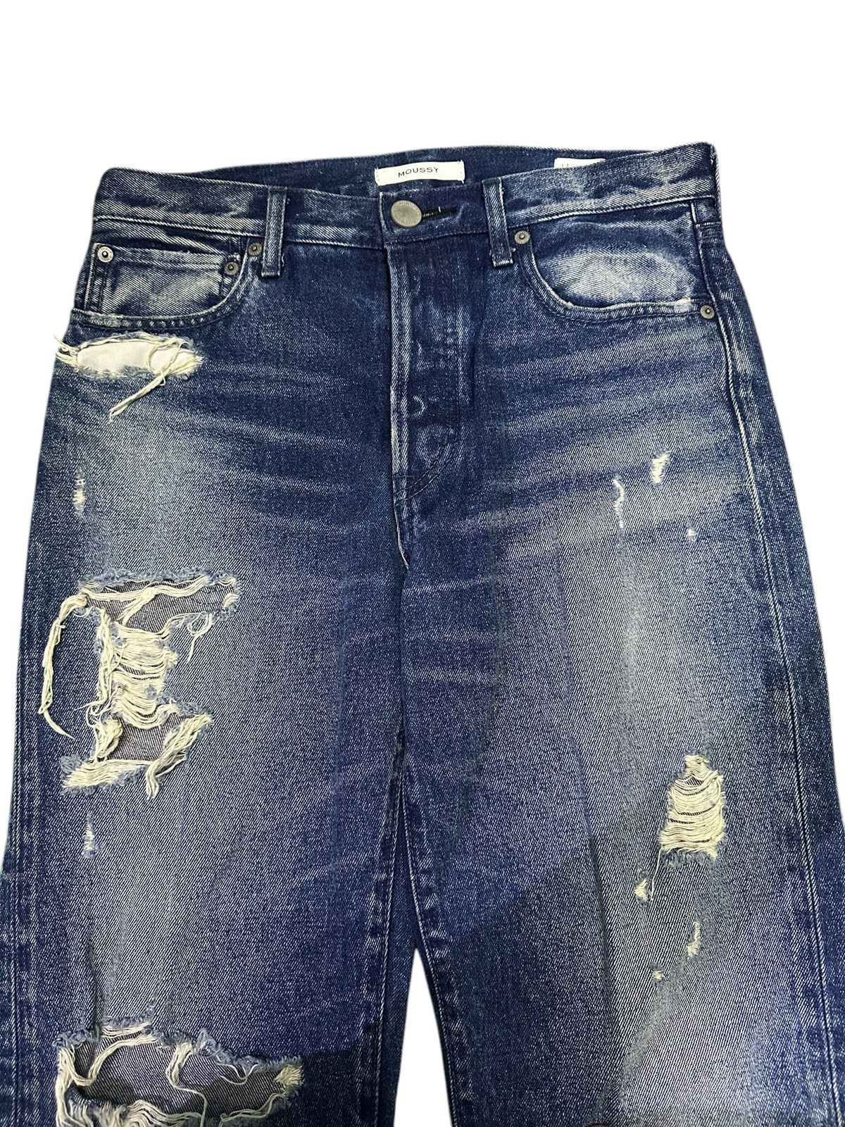 MOUSSY 💥Distress Moussy Denim💥 Crazy Design Distress Denime💥 Size US 30 / EU 46 - 2 Thumbnail