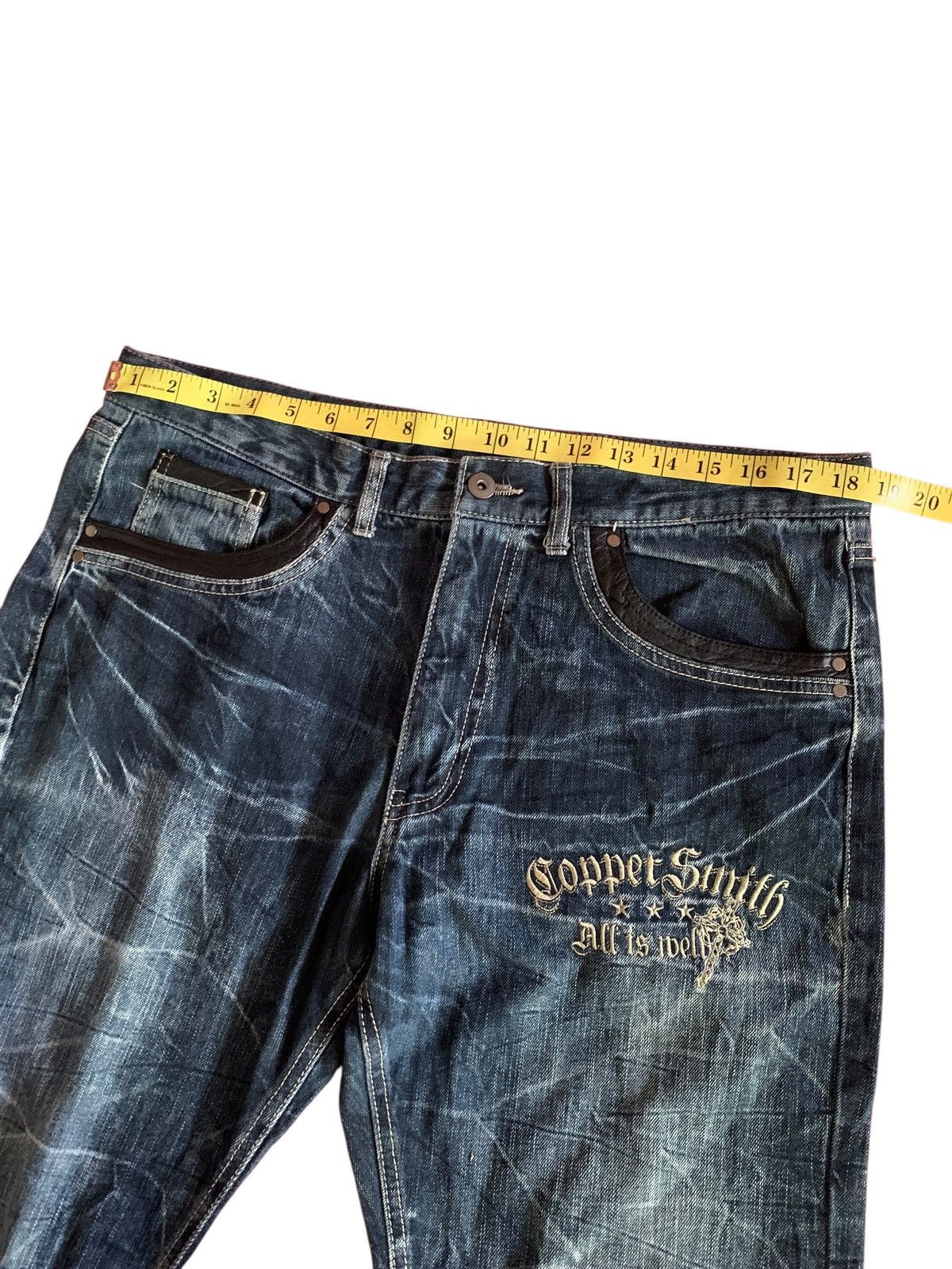 If Six Was Nine Copper Smith Embroidered Wings Faded Clawmark Vintage Size US 37 - 15 Thumbnail