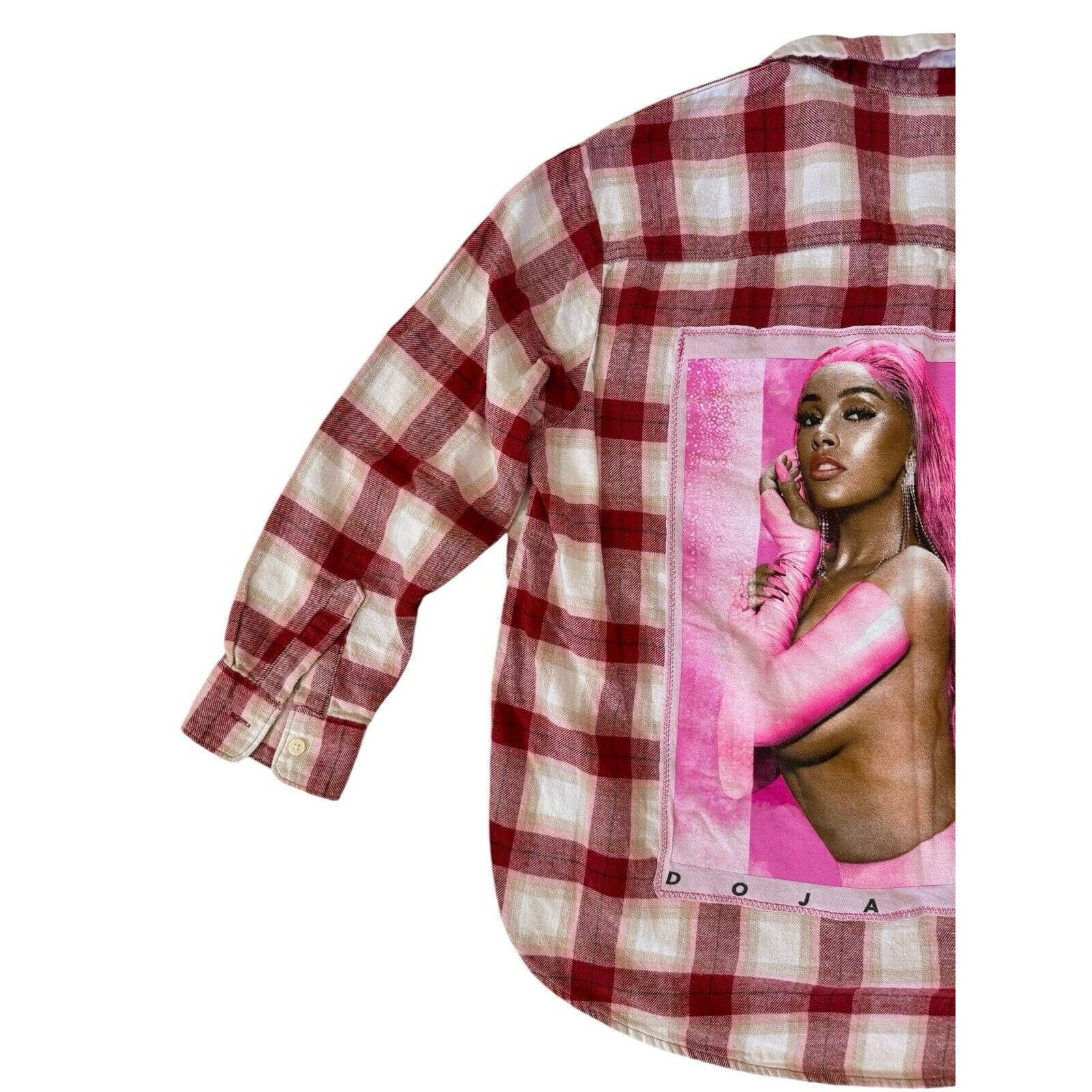 Other DOJA CAT Plaid Flannel Retro Rap Hip Hop Plaid Flannel Shirt Size L / US 10 / IT 46 - 8 Thumbnail