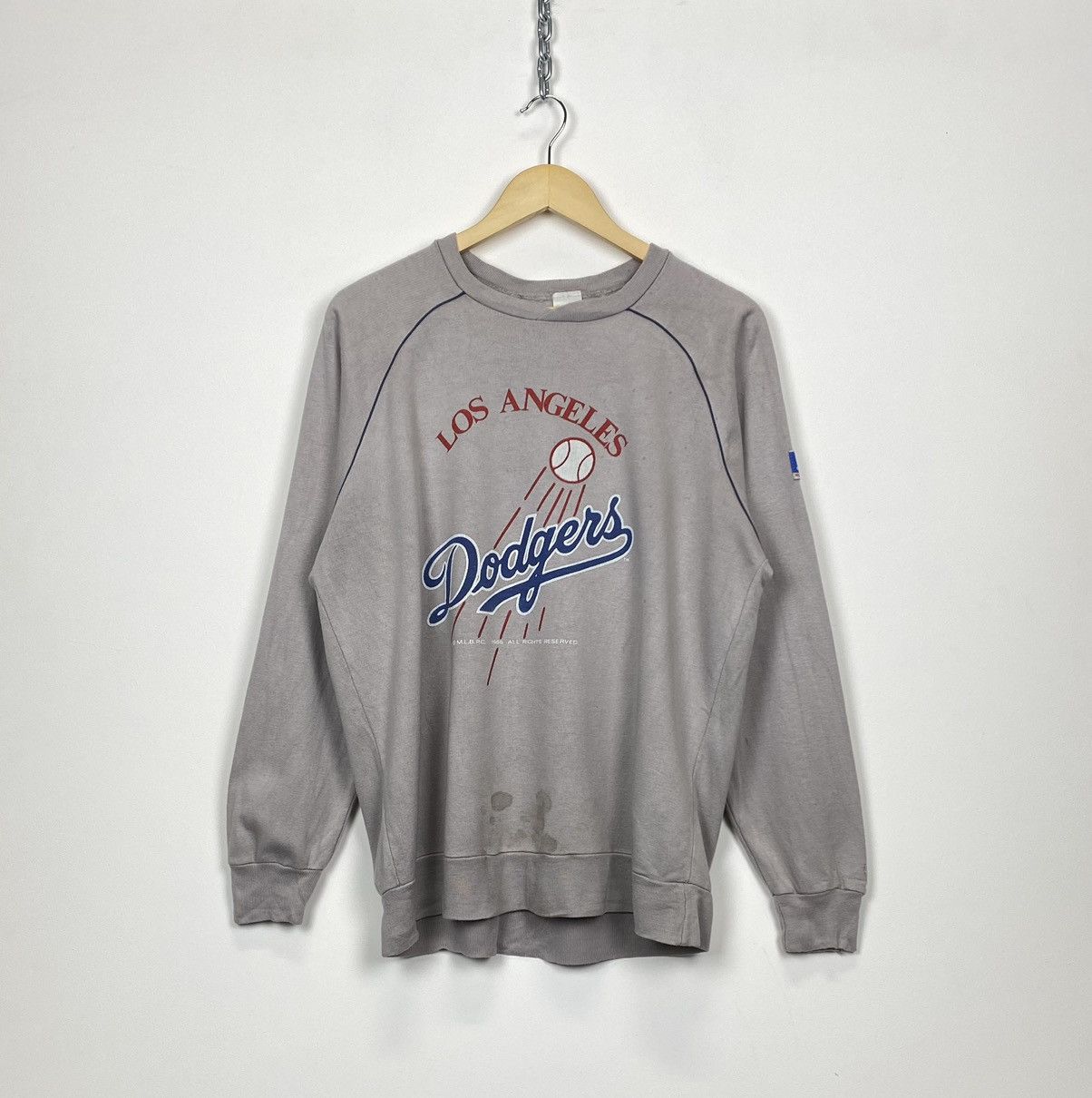 MLB Vintage MLB Los Angeles Dodgers 1986 Sweatshirt Old Crewneck Size US L / EU 52-54 / 3 - 1 Thumbnail