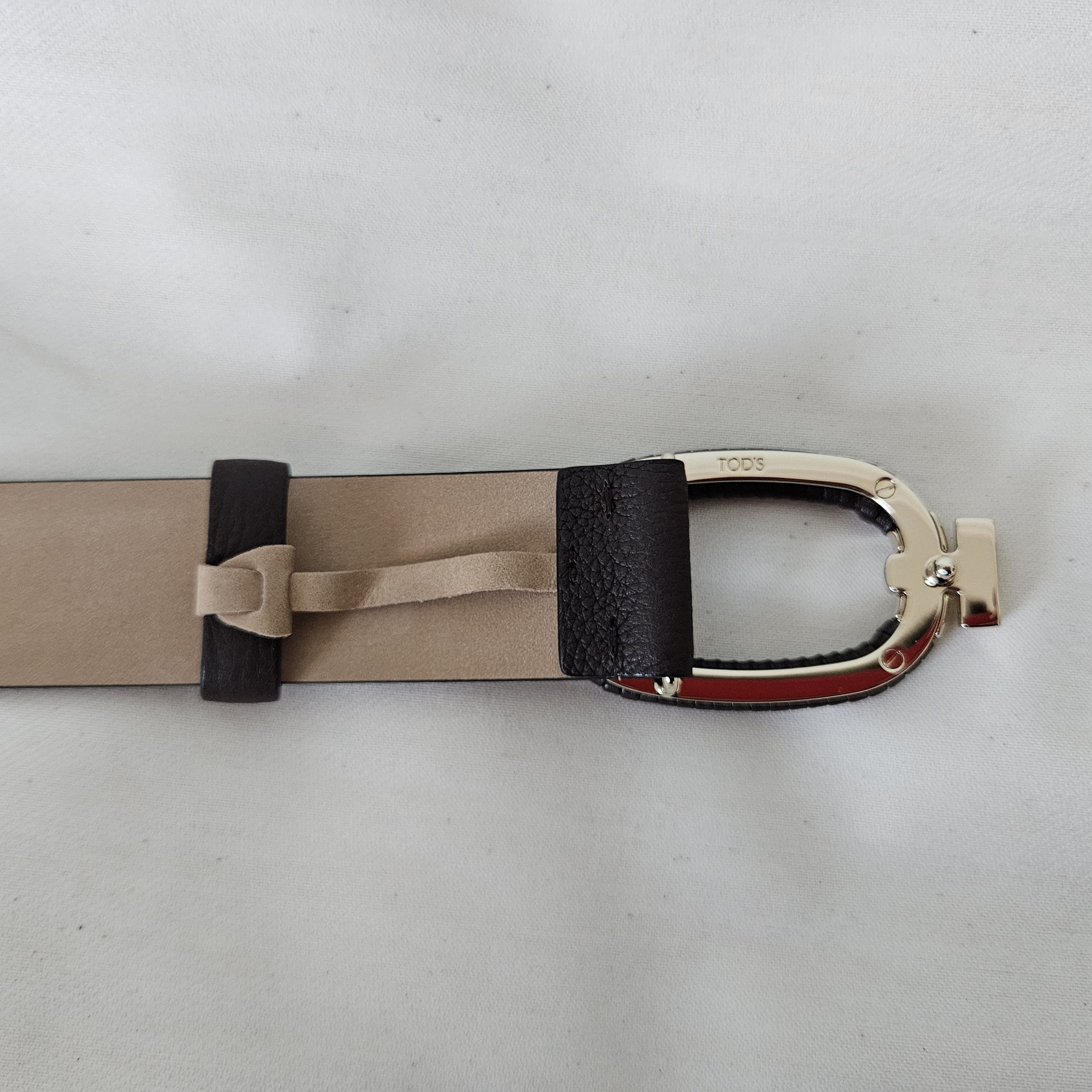 Tod's Tod’s Brown Leather Belt – Size 90 (US 34–36) Size ONE SIZE - 9 Thumbnail