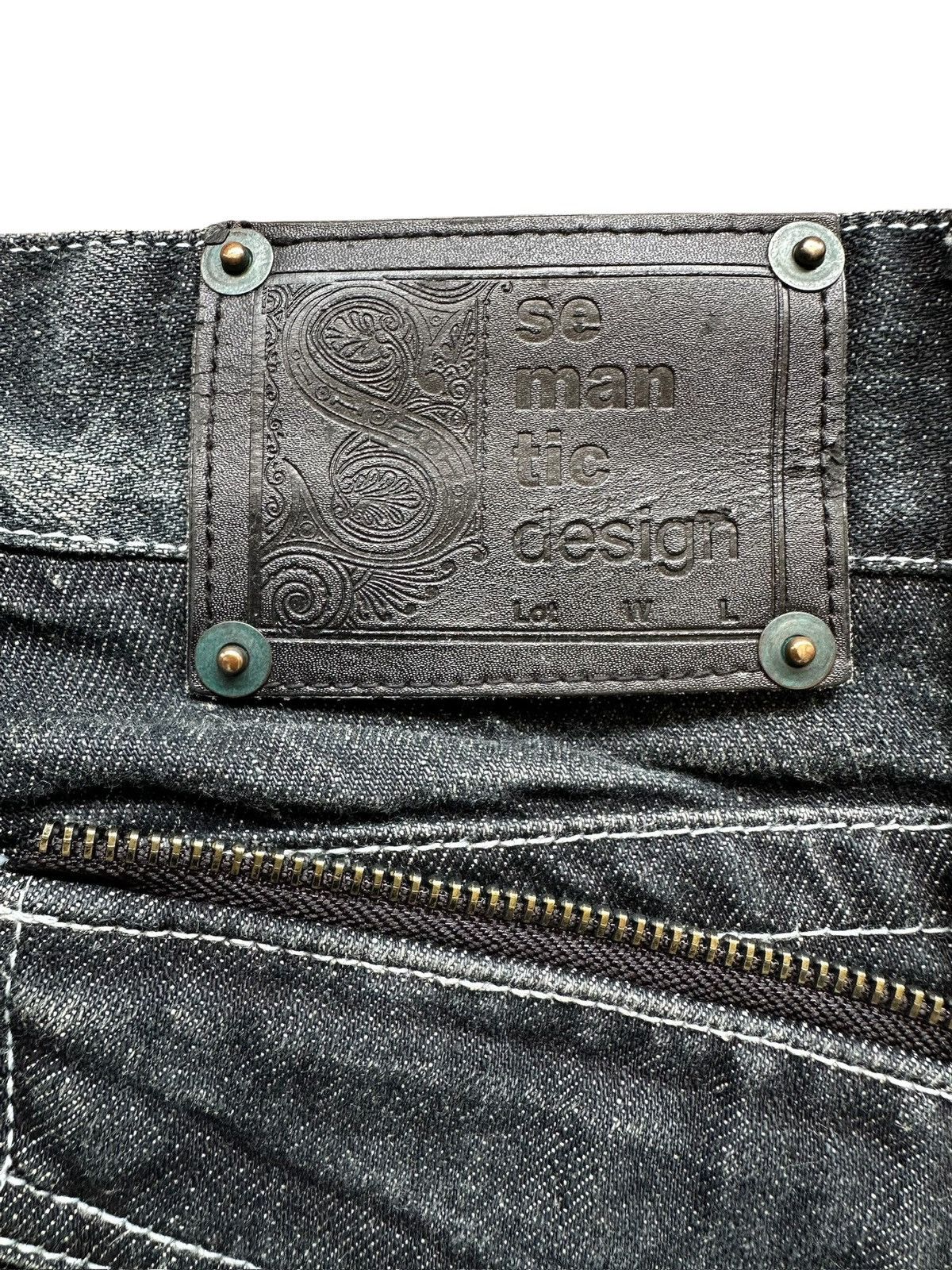 semanticdesign Early 00's Semanticdesign - J-rock whiskered jeans Size US 30 / EU 46 - 11 Thumbnail