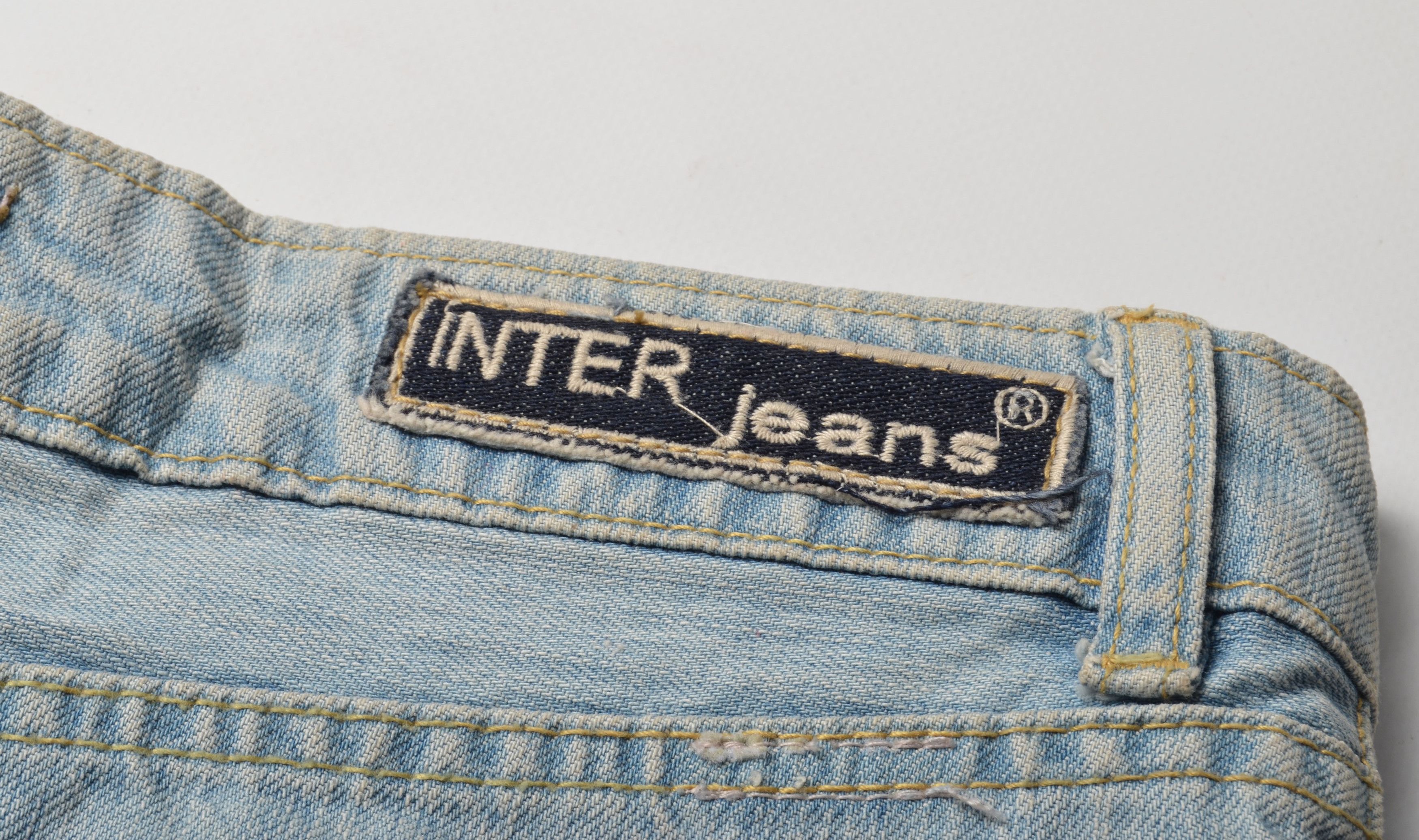 Other Vintage Inter Jeans Y2K Denim Embroidered Hot Mini Skirt Size 32" / US 10 / IT 46 - 8 Thumbnail