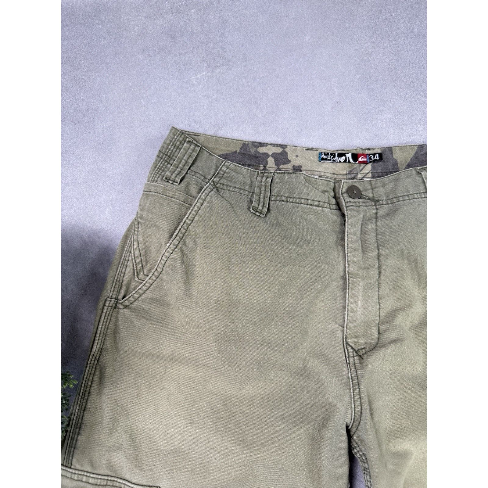 Quicksilver Vintage QuickSilver Cargo Pants Embroidered Men Size 34 Size US 34 / EU 50 - 4 Thumbnail