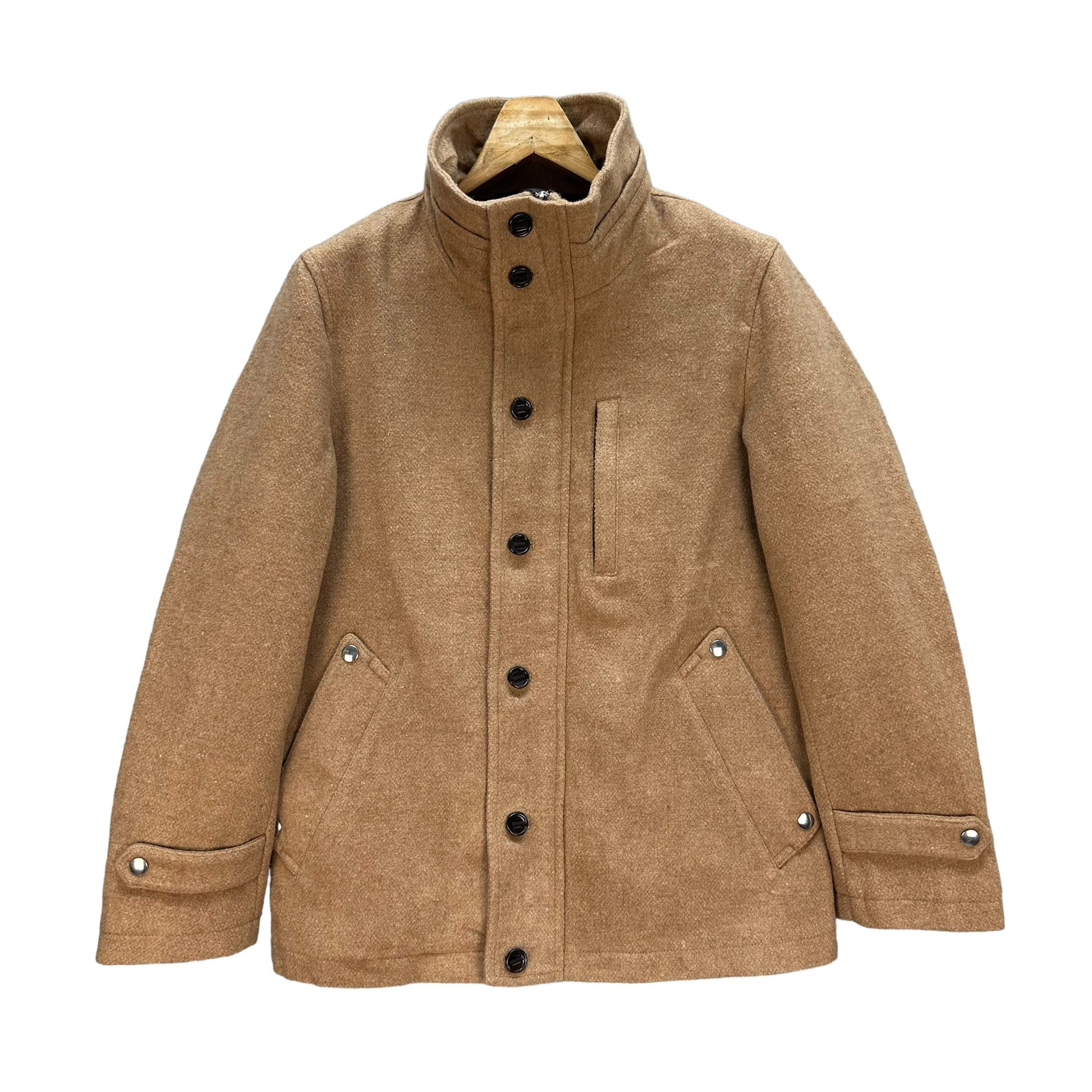 Japanese Brand MEN'S MELROSE Turtle Neck Wool Jacket #A22-0500 Size US S / EU 44-46 / 1 - 1 Thumbnail